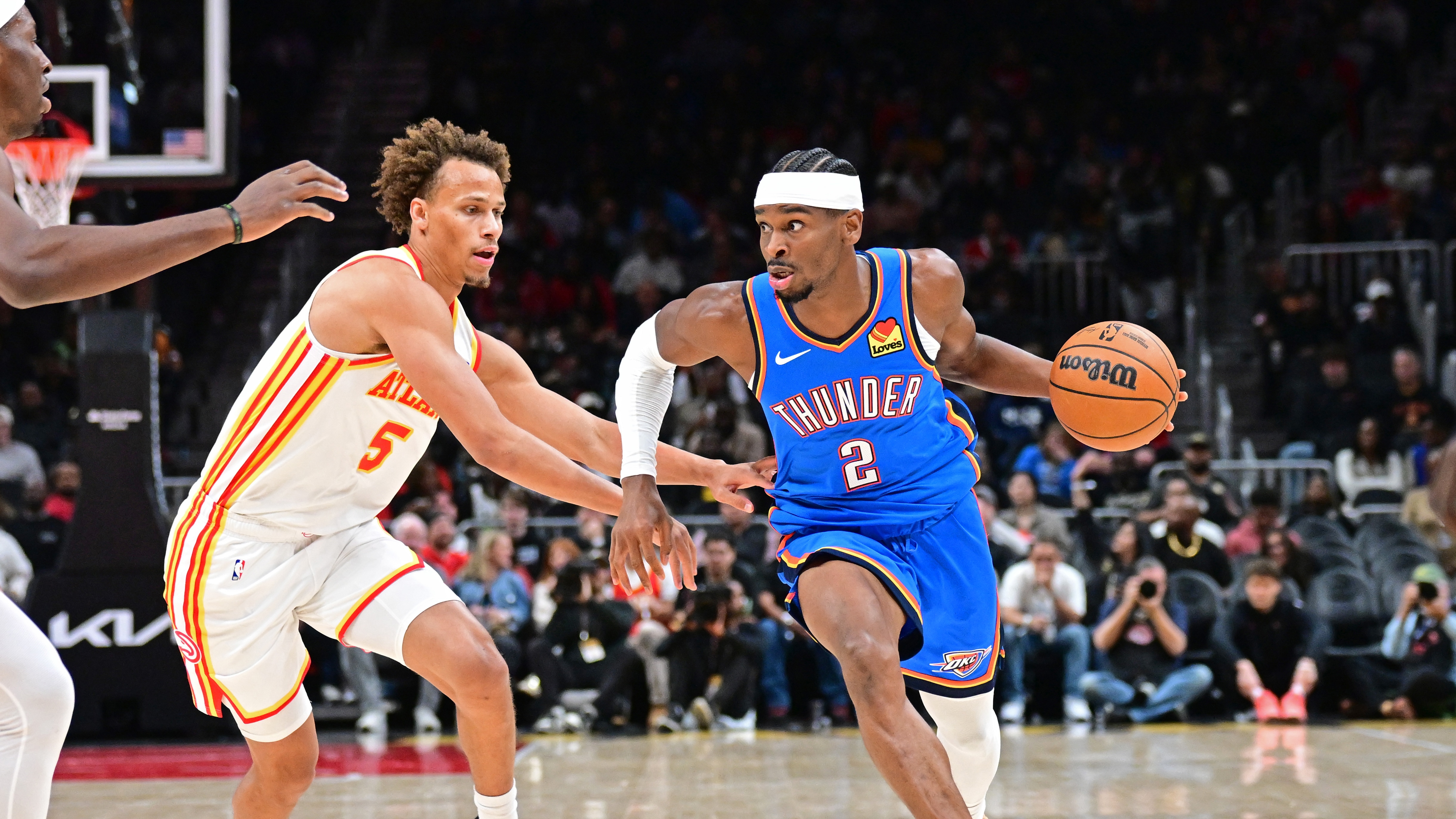 With SGA providing offense, Thunder leading Hawks