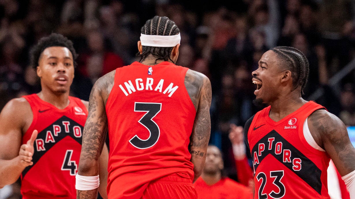 Ingram's season-high helps Raps earn 8th straight