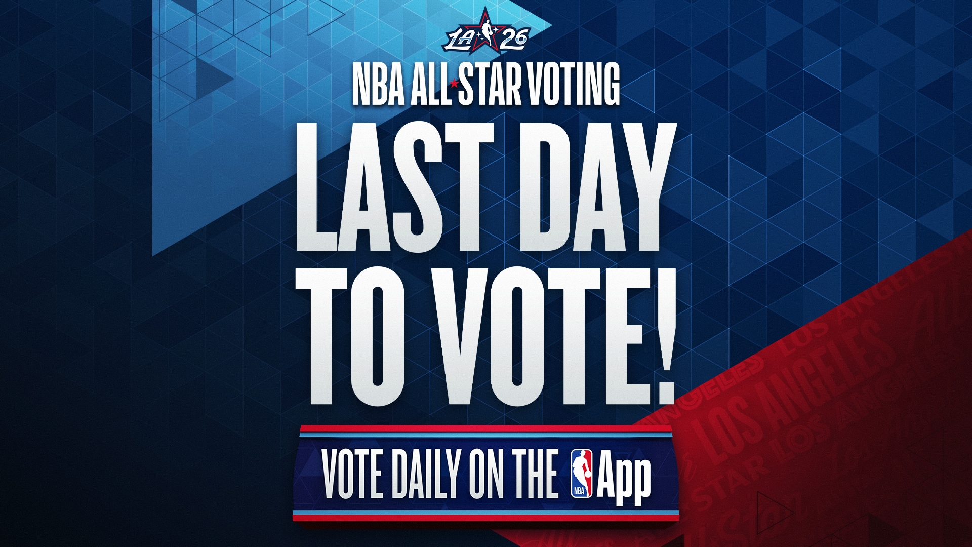 2026 NBA All-Star: Last day to cast your vote!