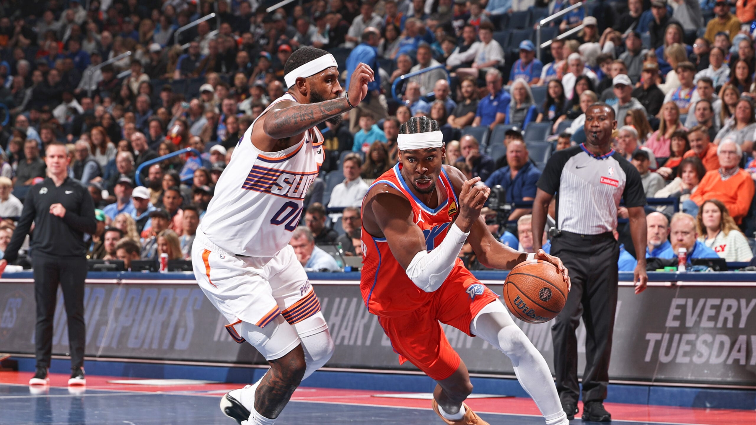 Thunder rolling vs. Suns, eye spot in NBA Cup semis