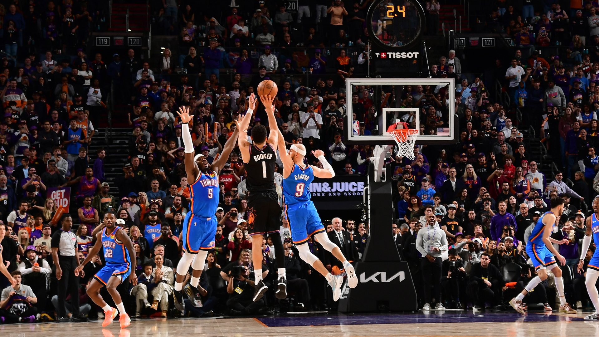 Booker hits game-winning 3 as Suns top Thunder