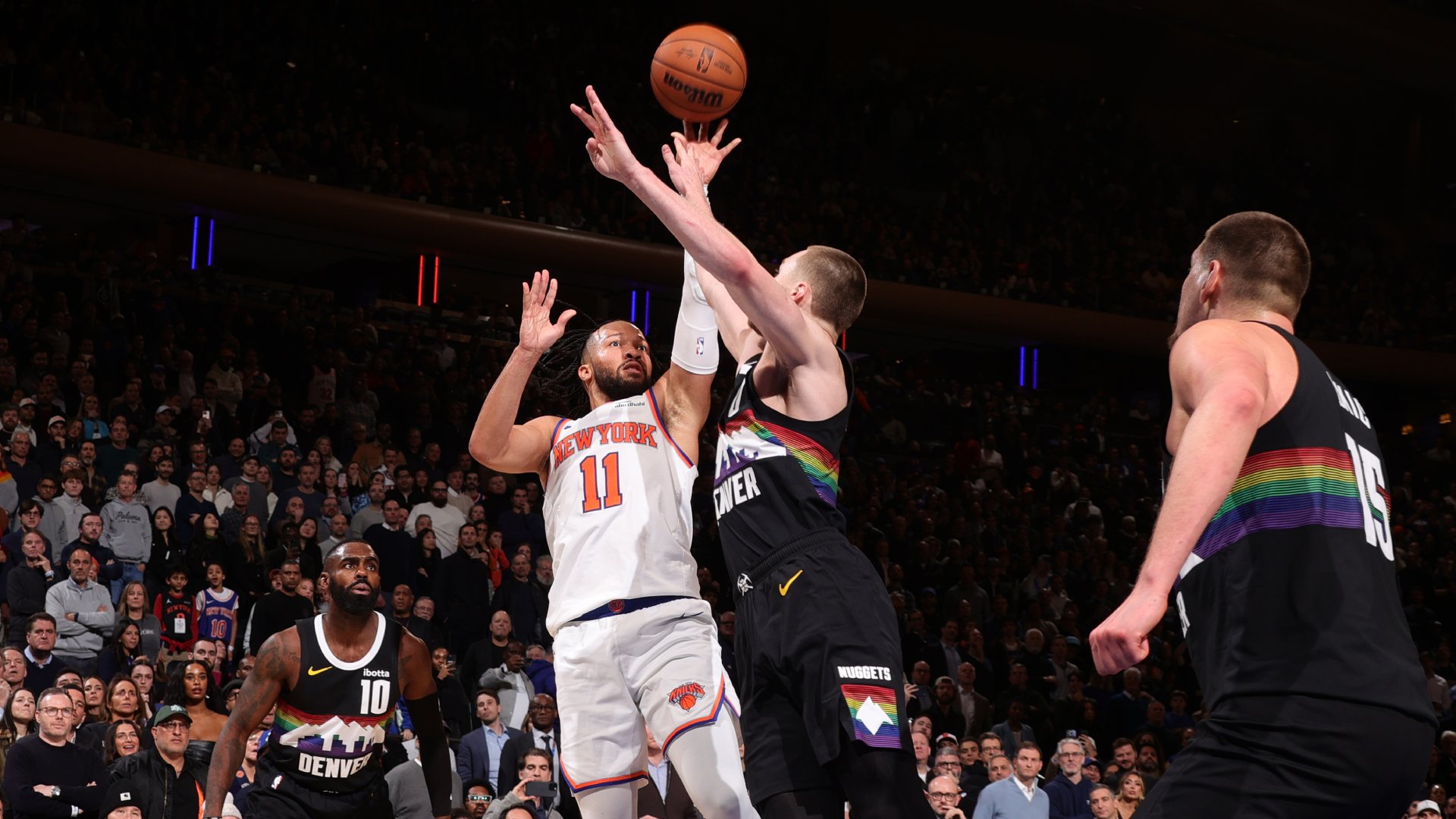 Knicks outlast Nuggets in 2OT, win 8th straight