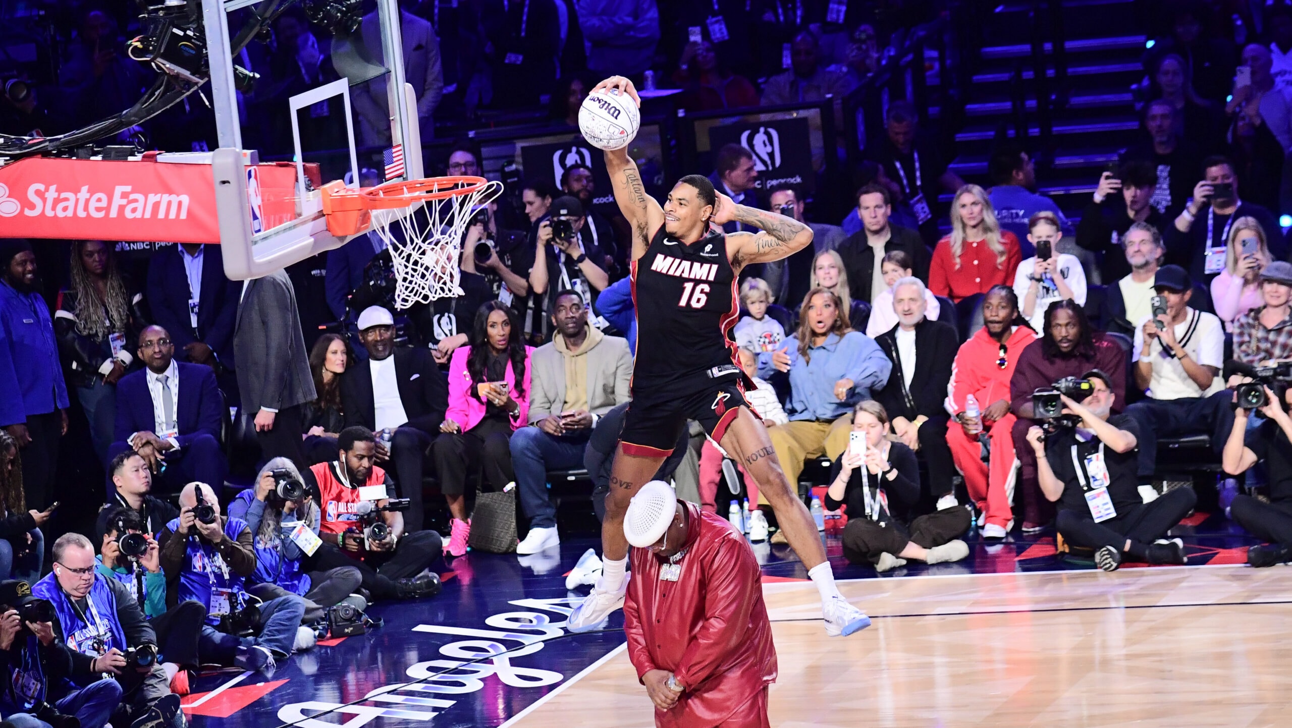 Heat's Keshad Johnson wins the 2026 AT&T Slam Dunk