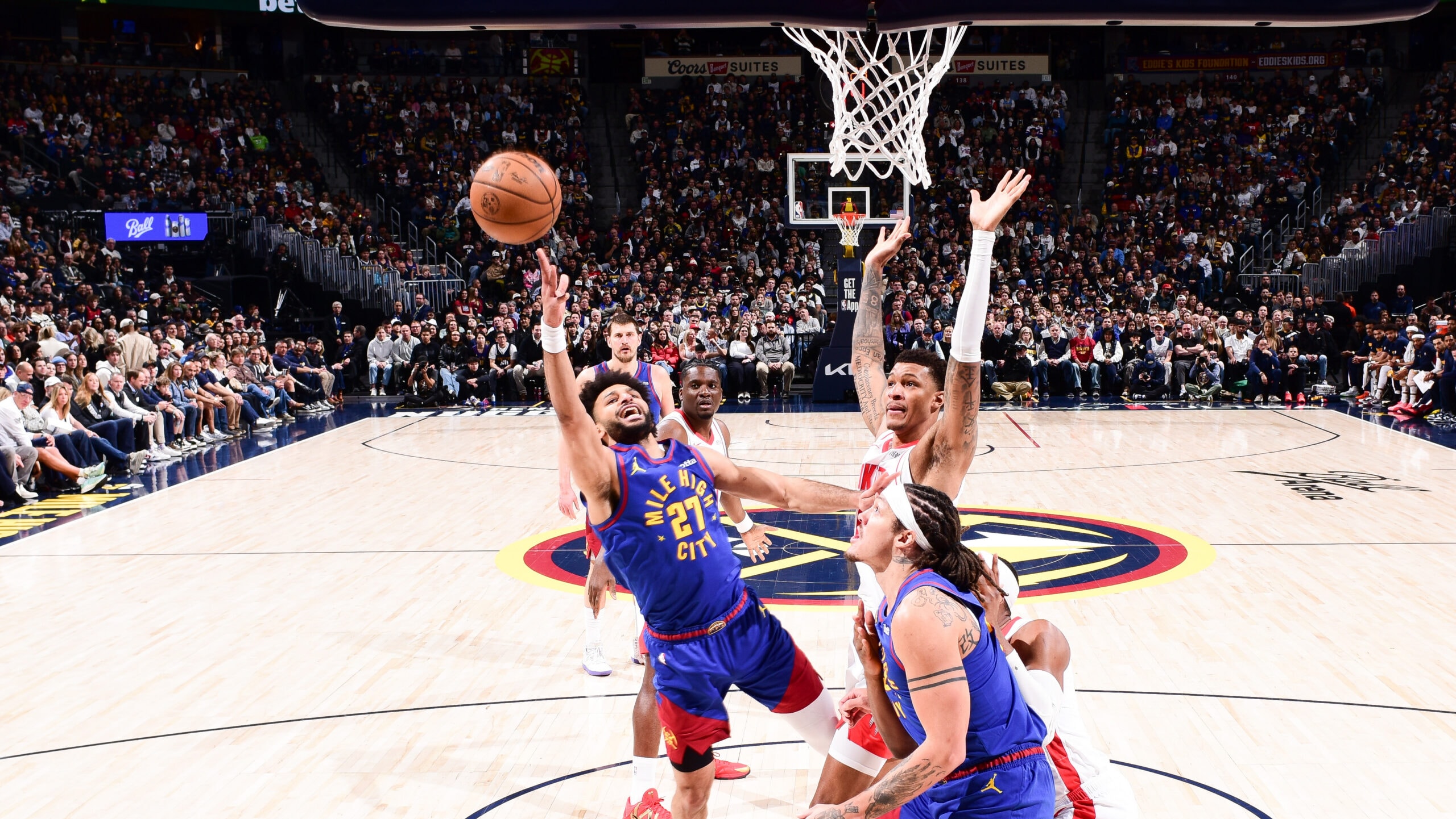 Nuggets outscore Rockets by 30 in 2nd half to cruise