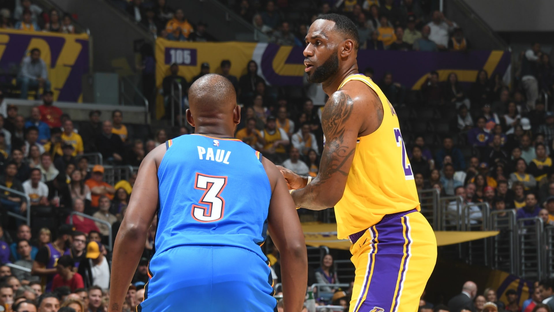 Oklahoma City Thunder vs Los Angeles Lakers Nov 19, 2019 Game