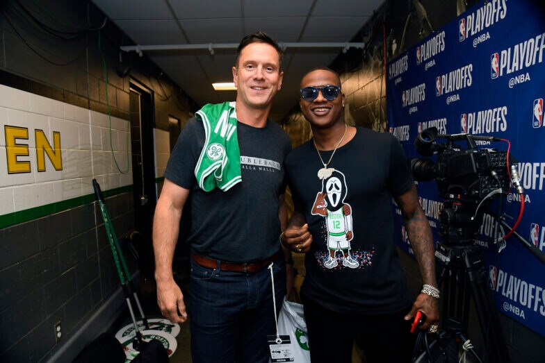 Boston Celtics guard Terry Rozier, former NFL QB Drew Bledsoe finally meet