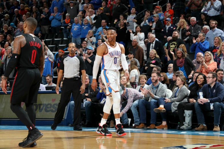 Oklahoma City Thunder star Russell Westbrook clinches triple-double average