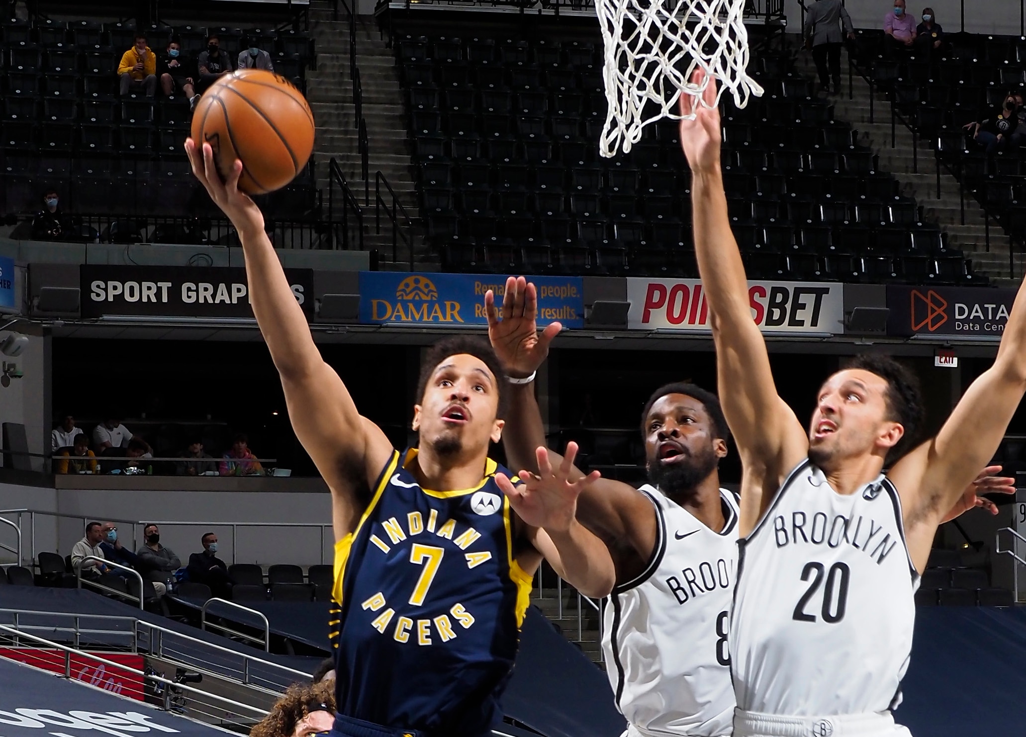 Malcolm Brogdon exits Nets-Pacers with sore right hamstring | NBA.com