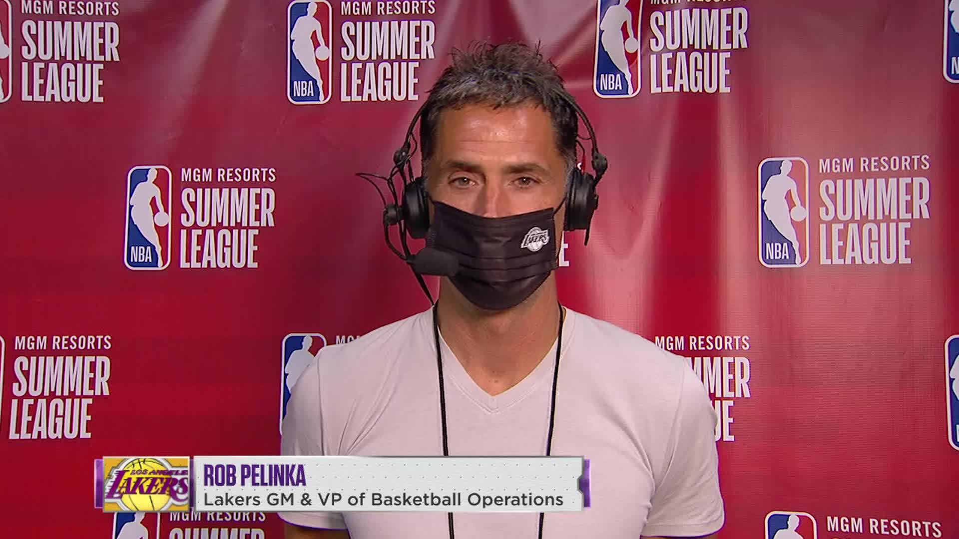 Rob Pelinka joins Summer League broadcast to discuss Lakers offseason additions