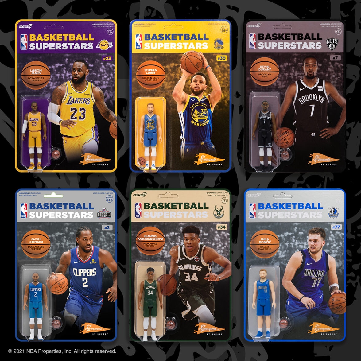 Holiday Guift Guide Super7 basketball Superstars figures