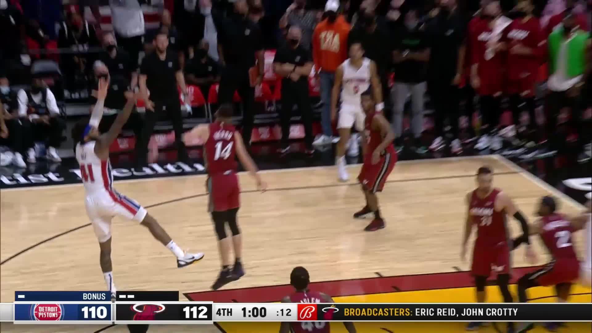 Detroit Pistons Vs Miami Heat Dec 23 2021 Game Summary Nba Com