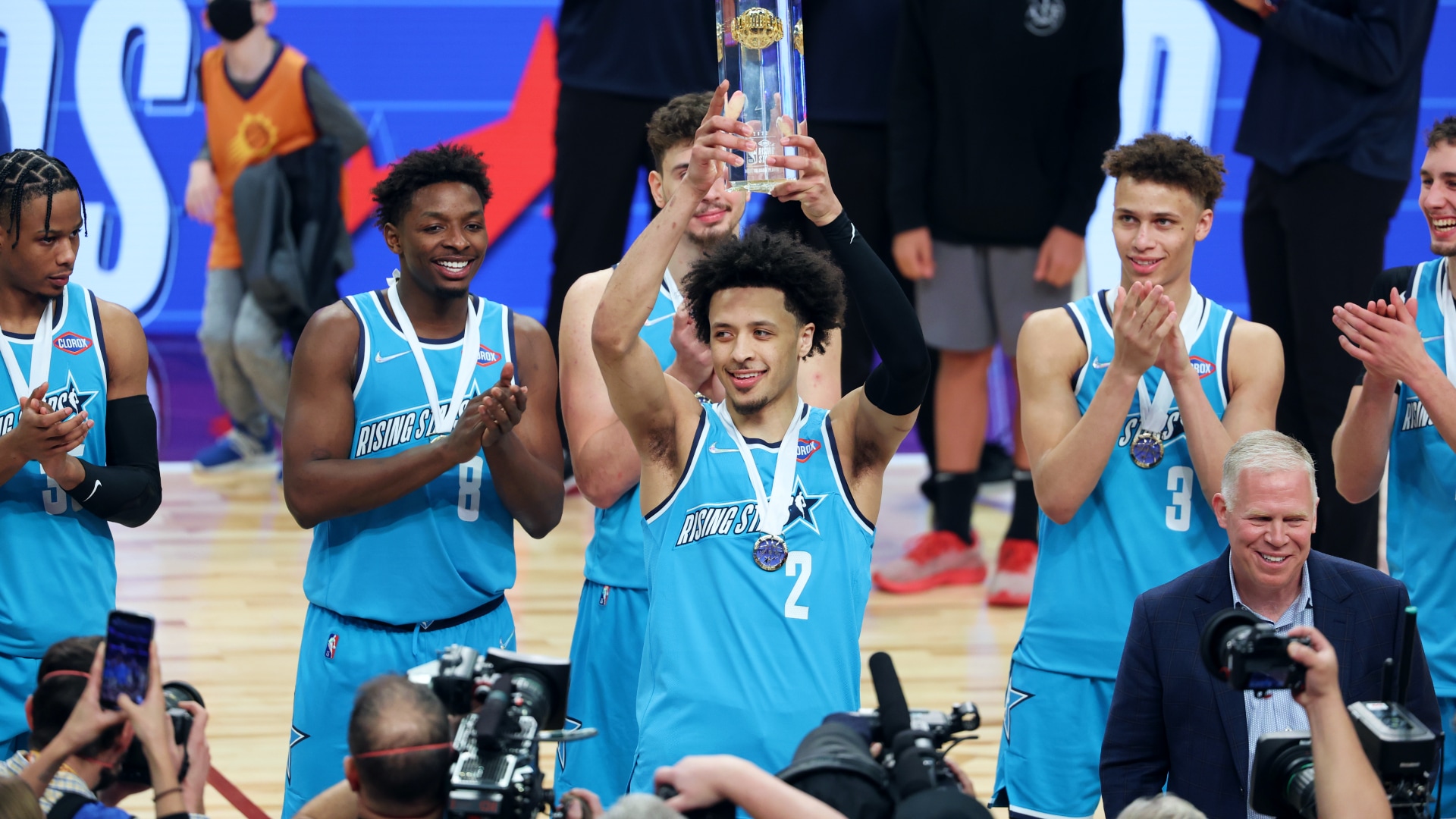 Cade Cunningham helps win NBA Rising Stars, named MVP