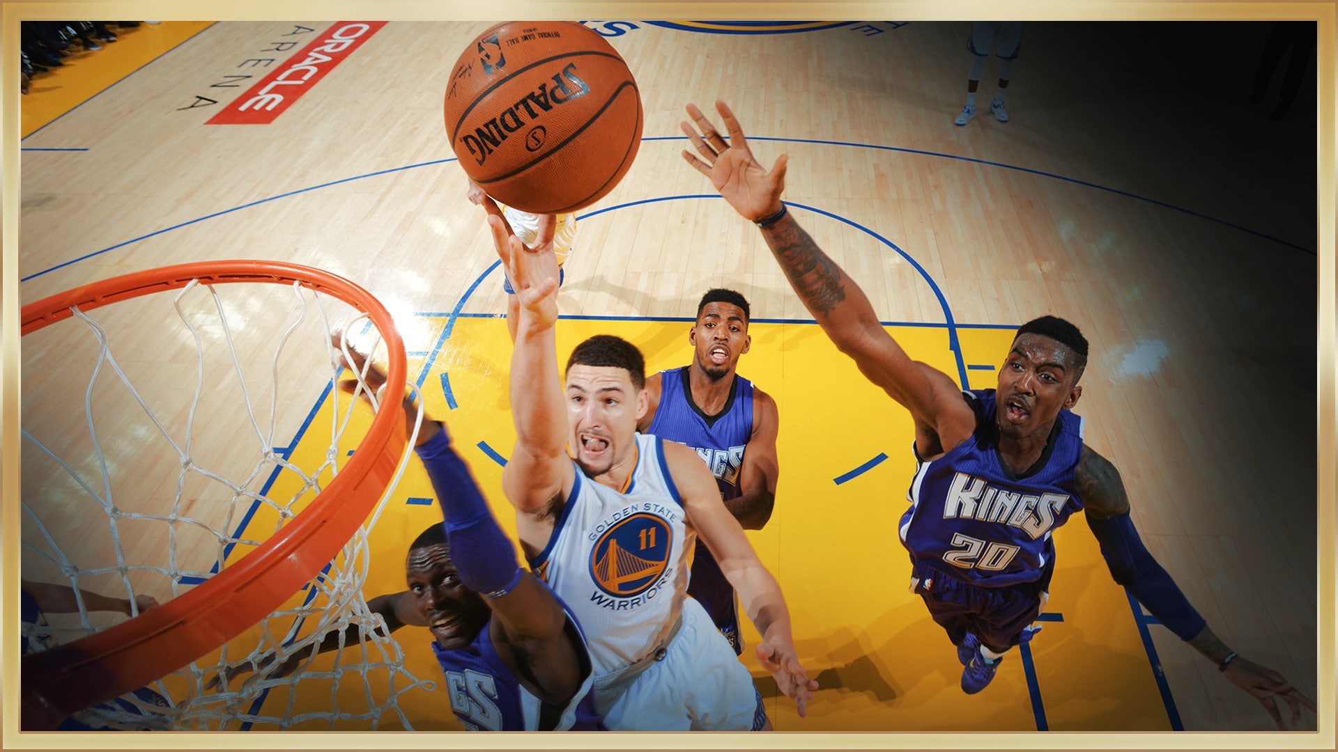 1/23/15: Warriors vs Kings- Klay's record quarter