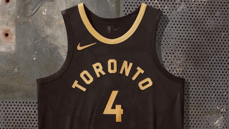 Toronto raptors jersey black cheap and gold