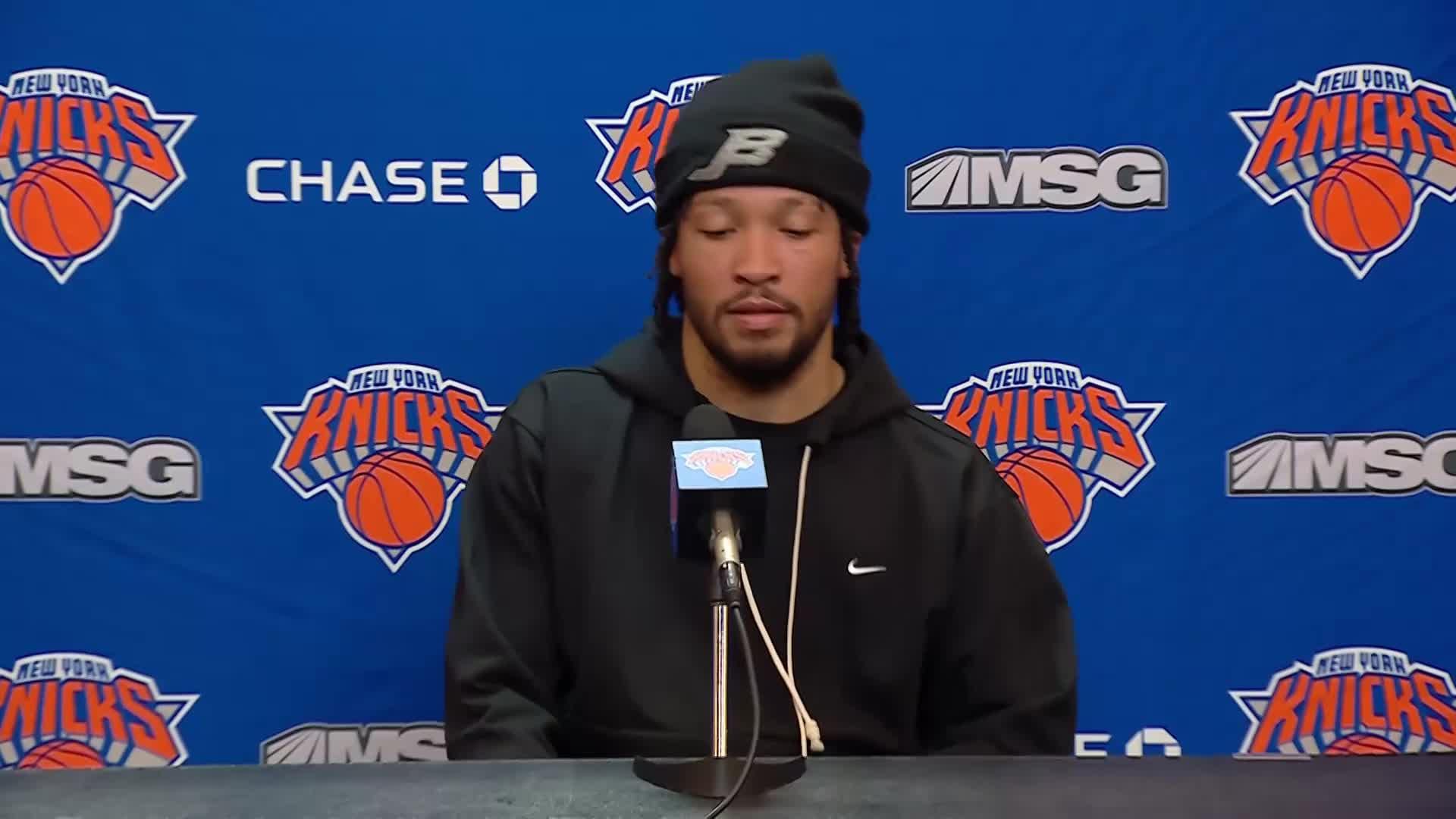 NYK 109, BOS 94: Jalen Brunson's Postgame Media Availability | NBA.com
