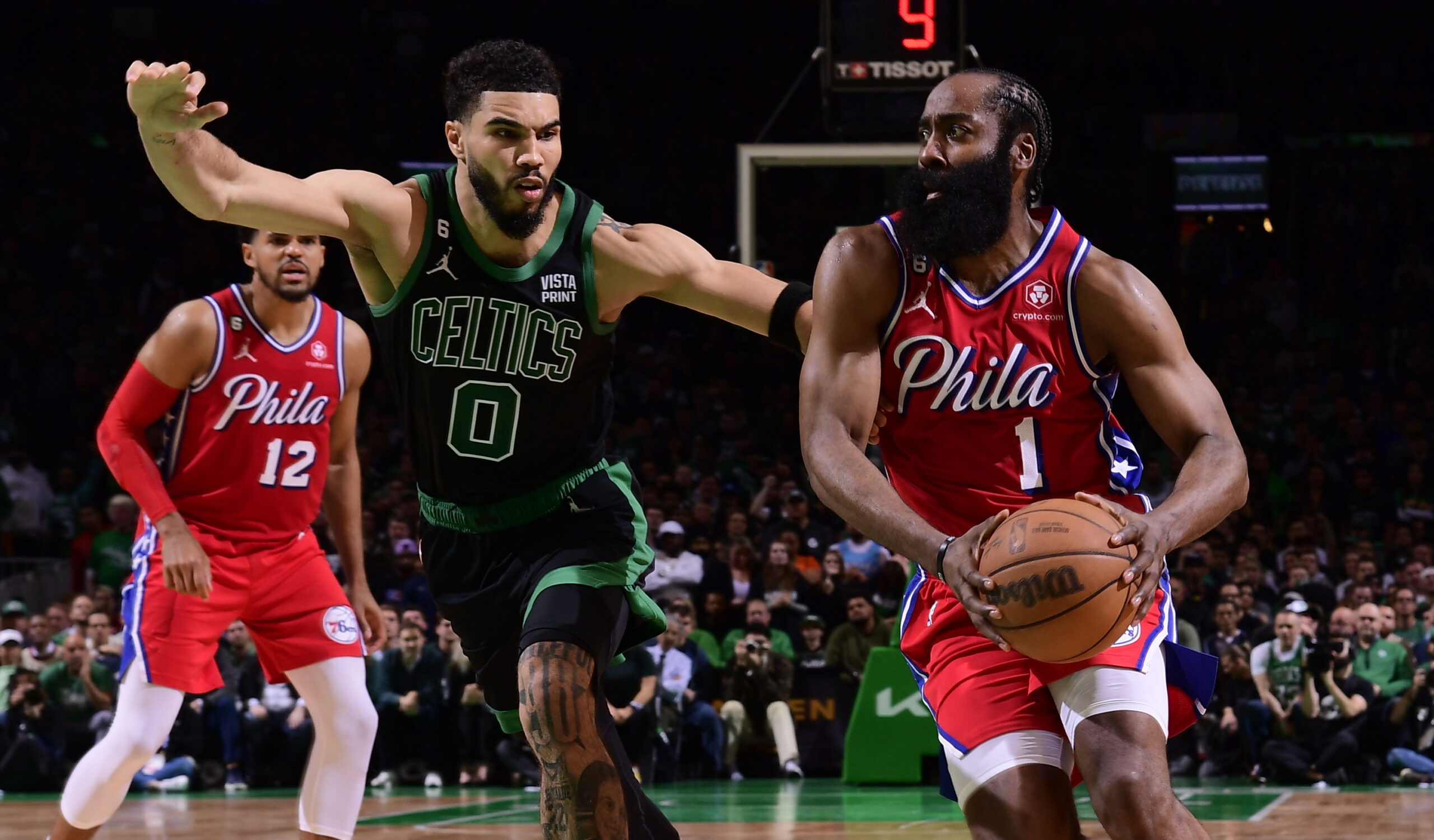 2022 Joel Embiid NBA Playoffs Game-Used, Photo-Matched