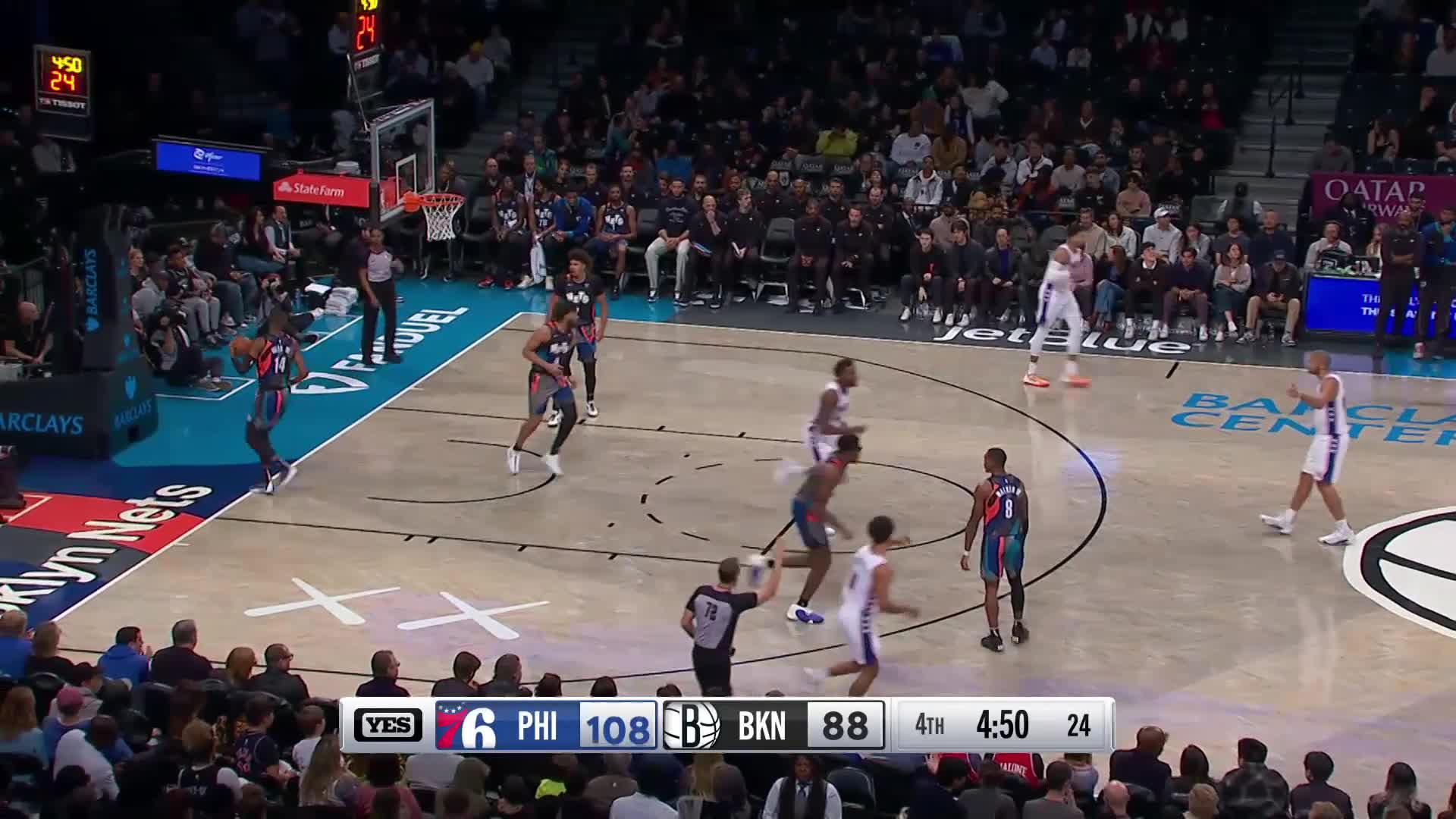 Nets 129 vs. 100 Sixers summary stats, scores and highlights