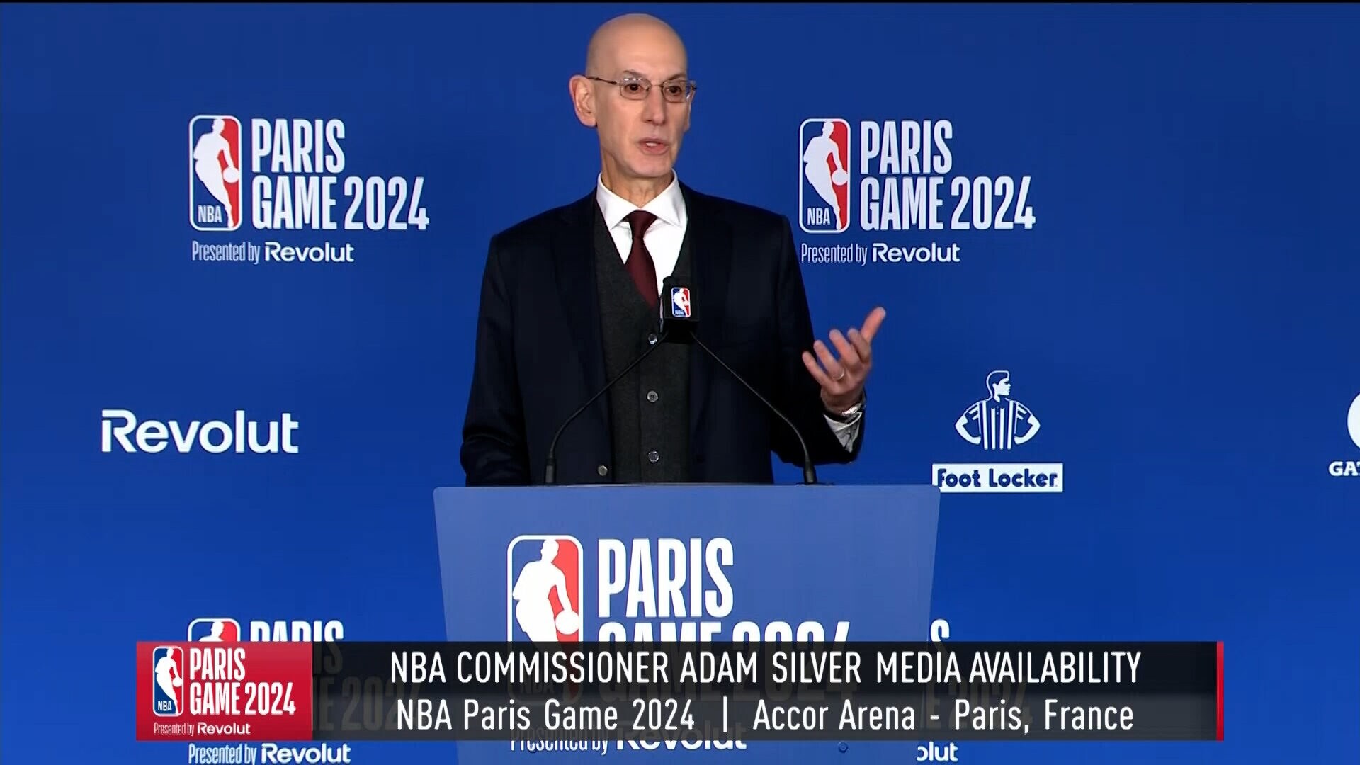 Adam Silver Press Conference: Paris Game 2024