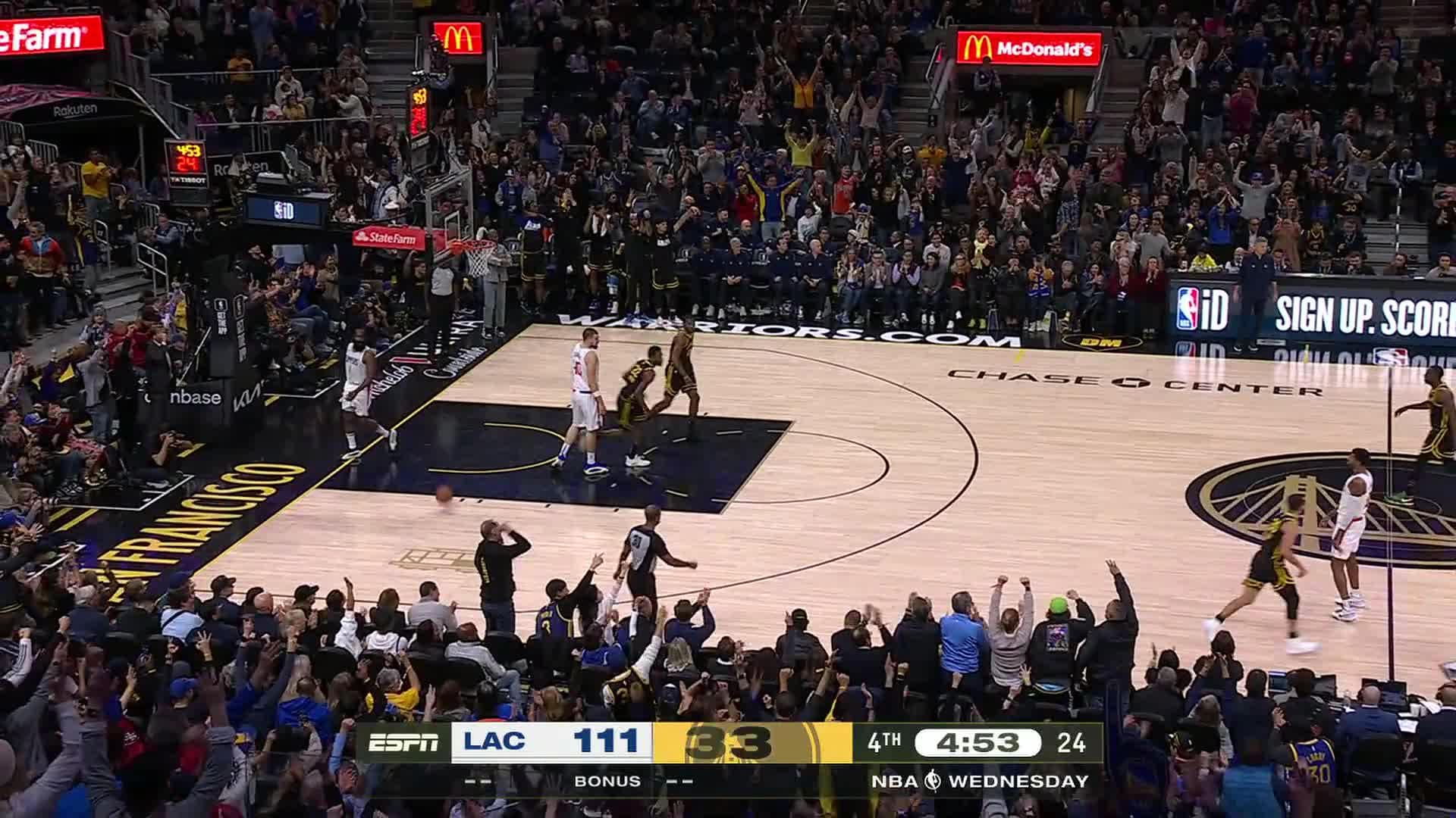 Gsw vs shop lac live