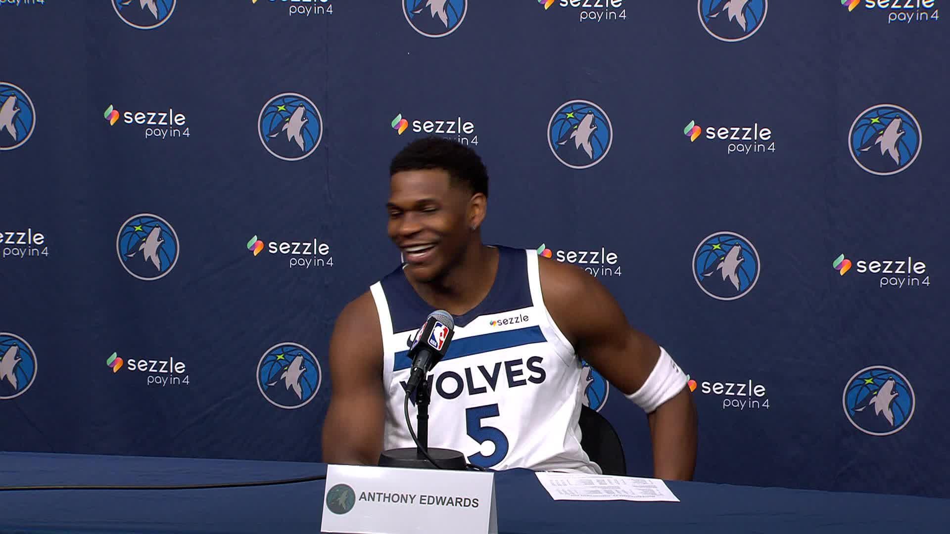 Anthony Edwards Media Day Presser