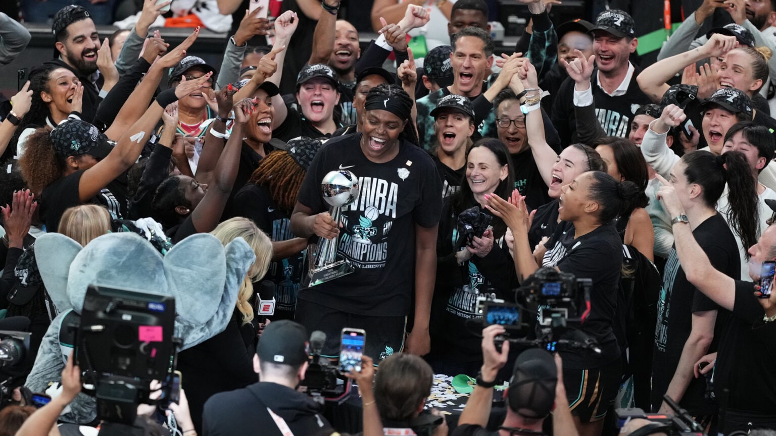 New York Liberty win first WNBA championship, beating Lynx in OT