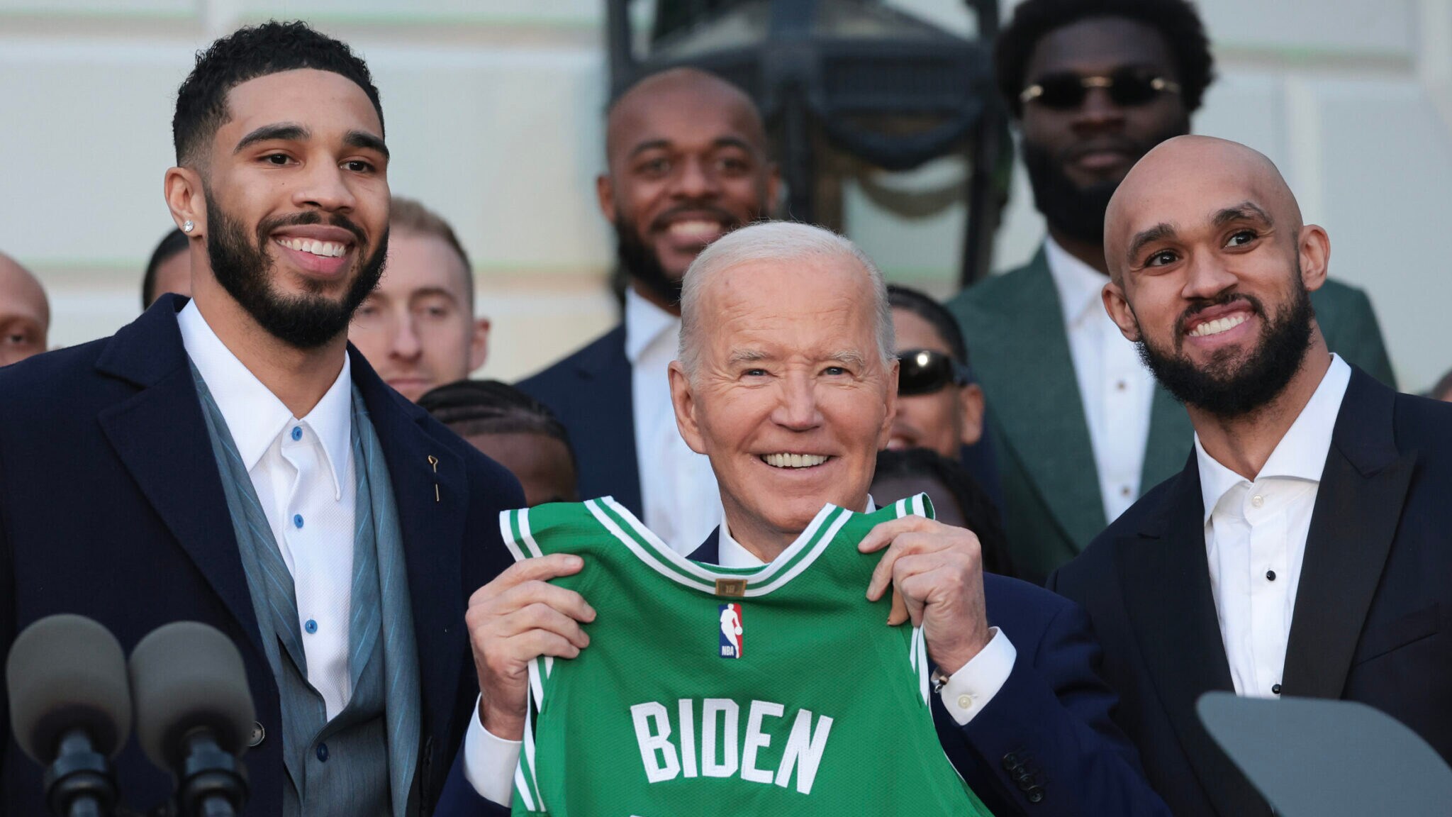 President Biden 2024 NBA champion Boston Celtics to White
