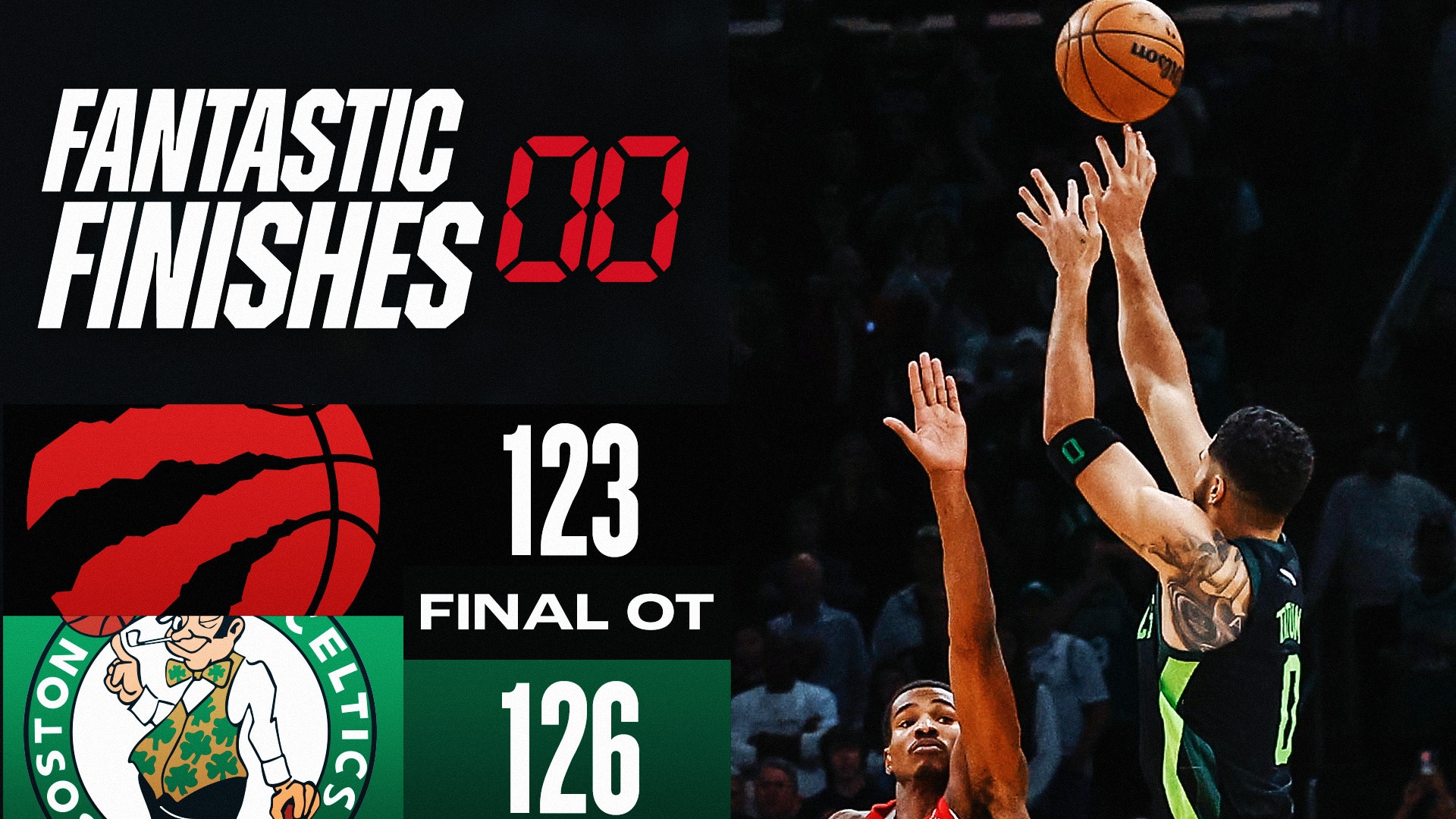 Tatum beats Raptors at buzzer in OT