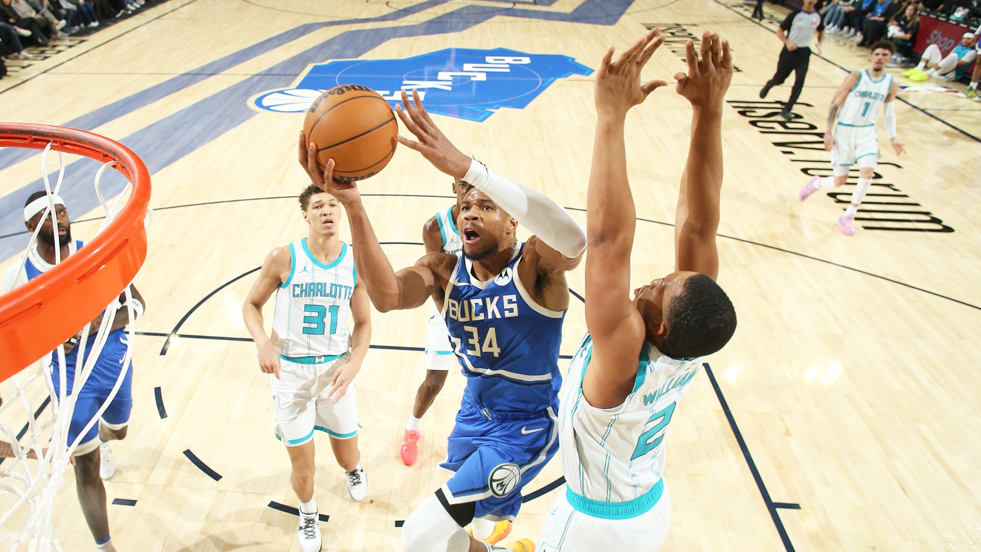 Charlotte hornets vs milwaukee bucks match player stats