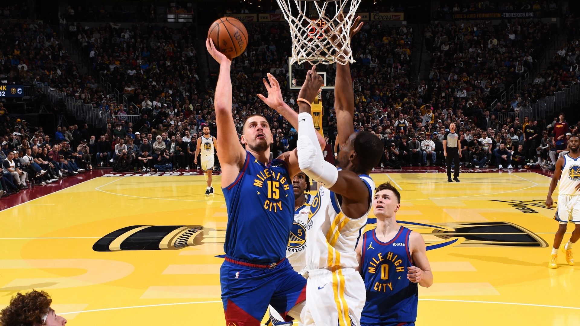 Golden state warriors vs denver nuggets match player stats