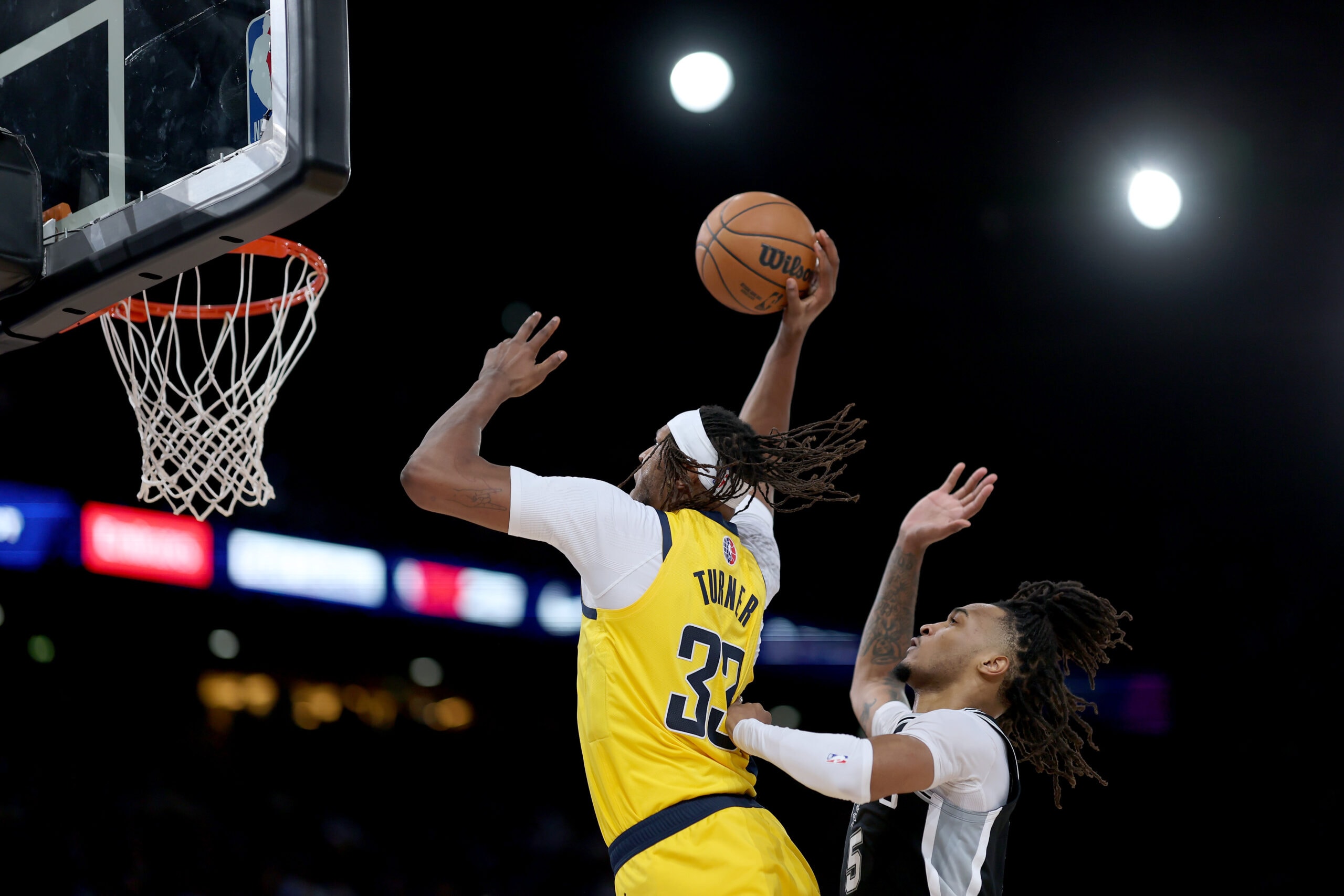 Myles Turner Mic’d Up vs SAS on 1/23