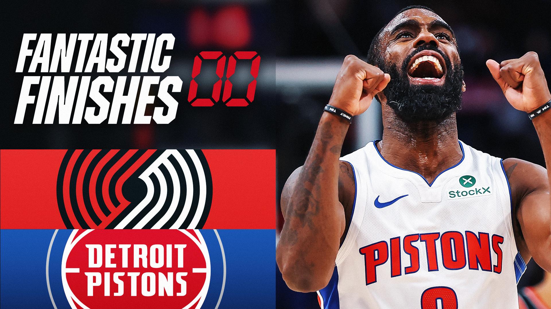 Pistons, Blazers trade baskets in crunch time