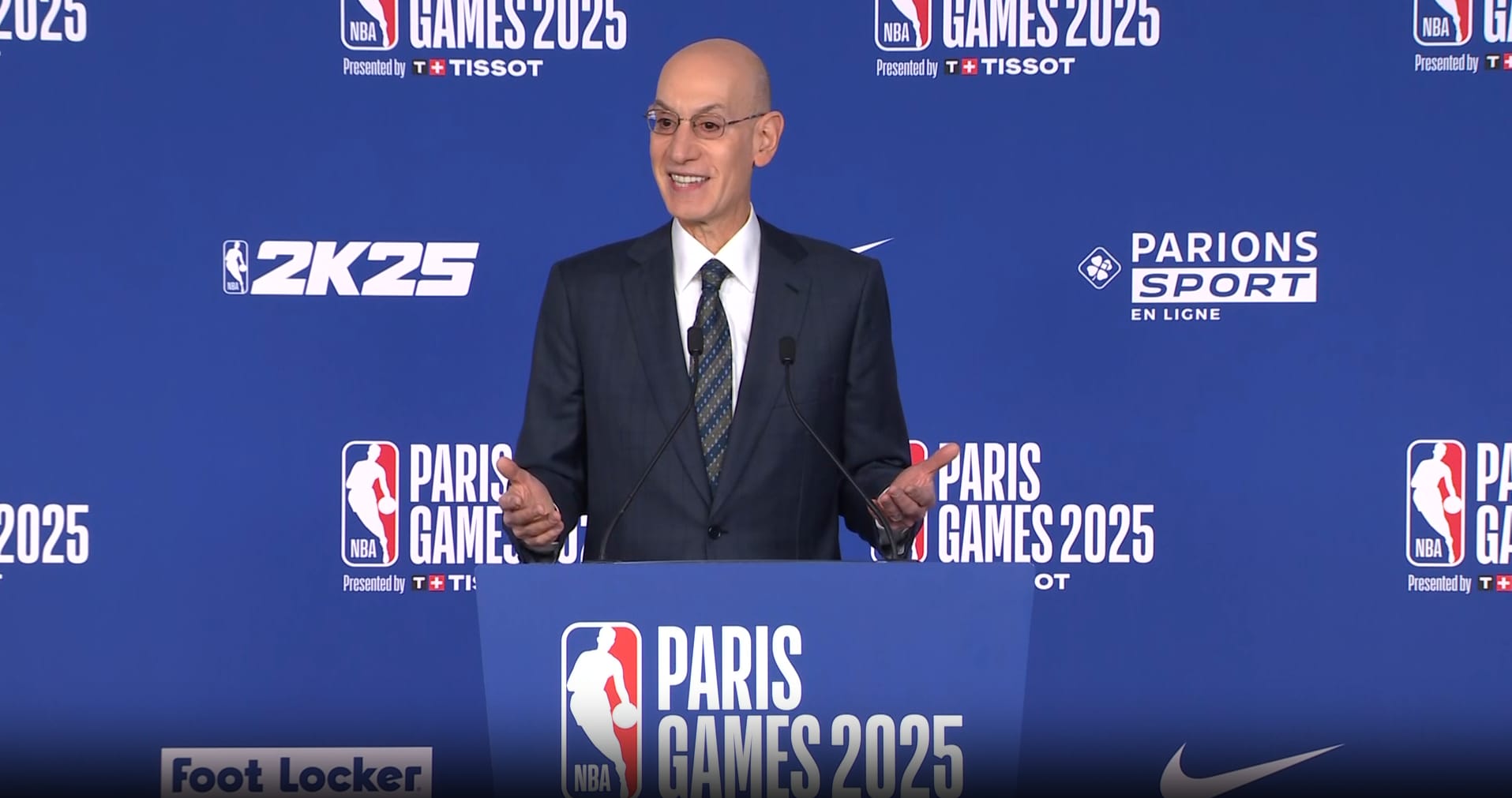 Adam Silver NBA Paris Pregame Media Availability