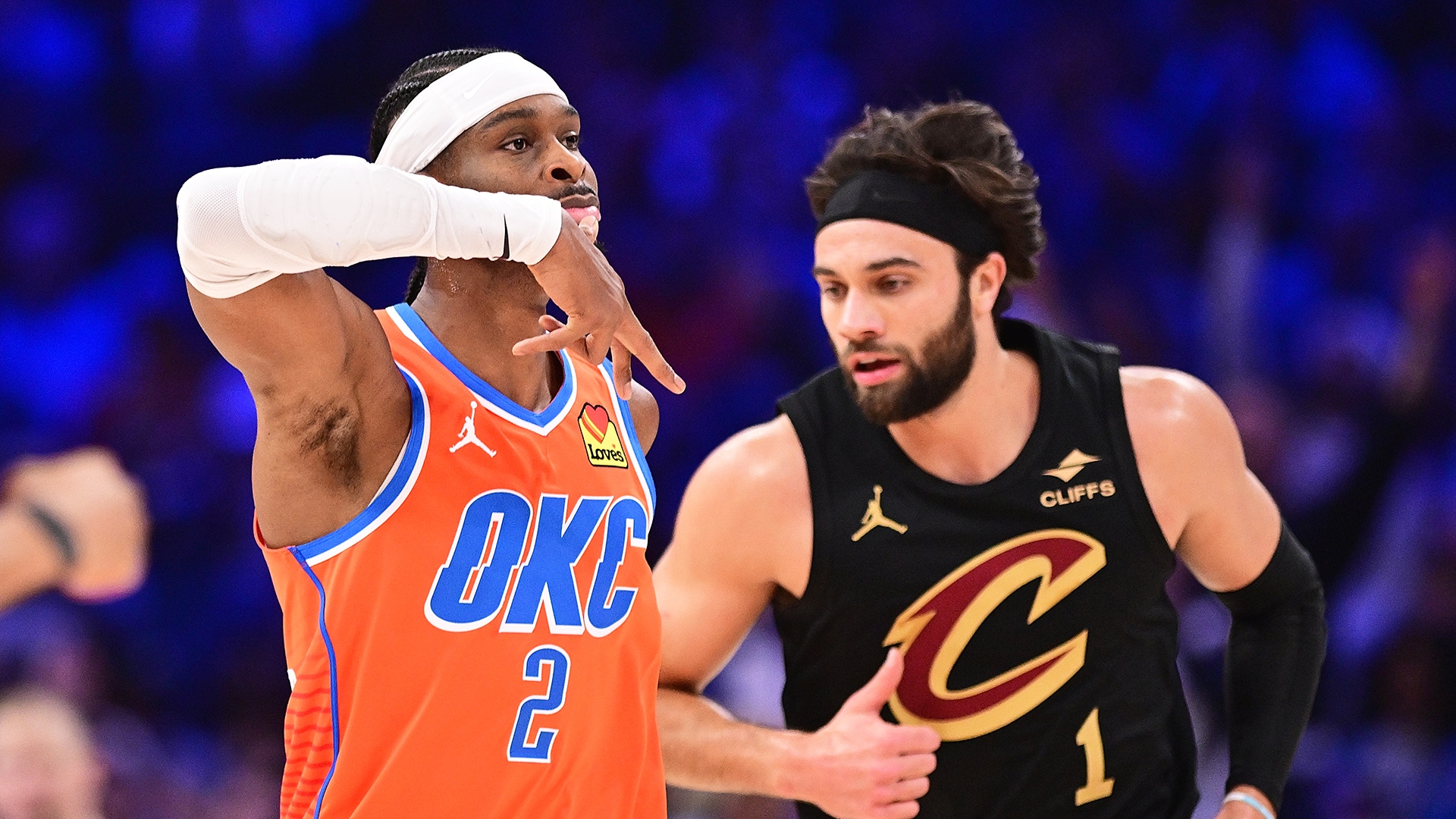 Cleveland cavaliers vs oklahoma city thunder match player stats