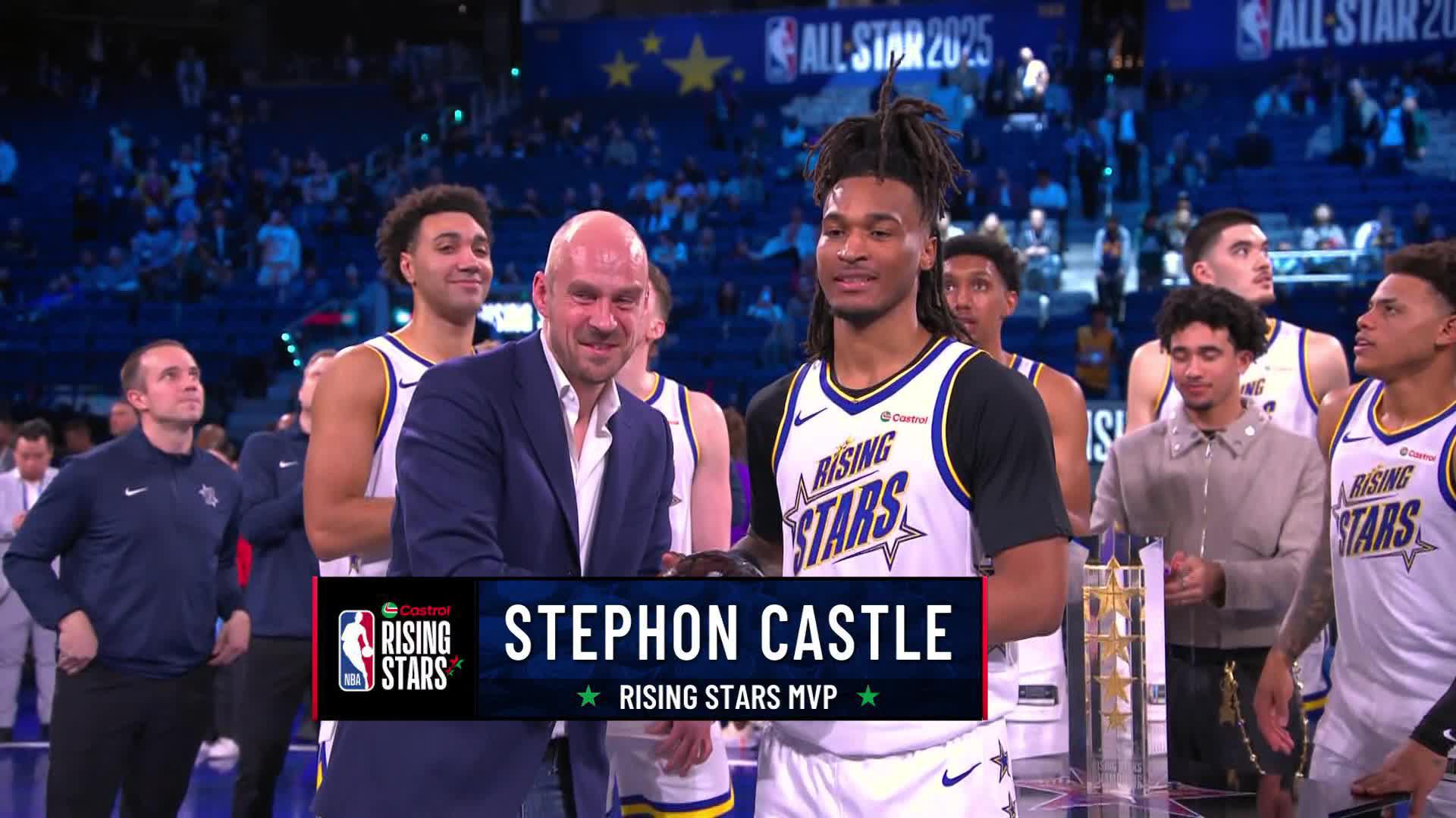 NBA on TNT: Team C earns 2025 Castrol Rising Stars trophy, Stephon Castle wins MVP