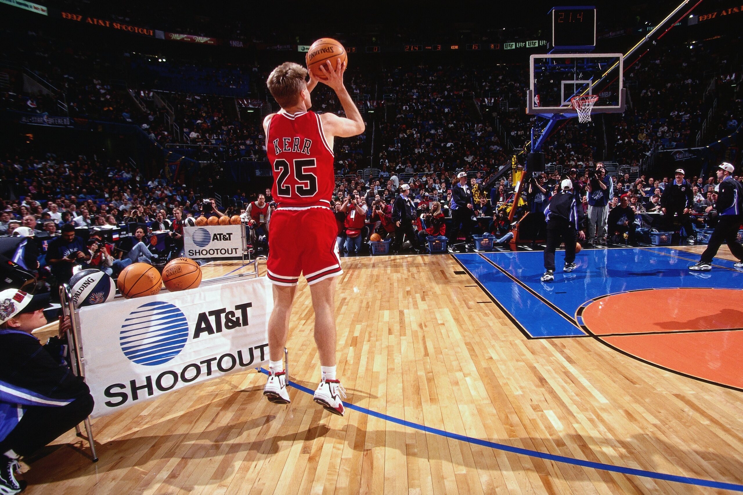 NBAHistory: Steve Kerr Wins 1997 3-Point Contest