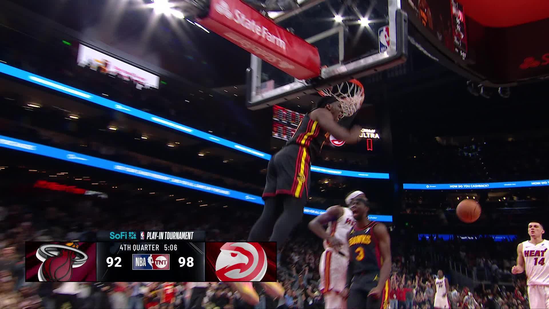 Onyeka Okongwu with 28 Points vs. Miami Heat