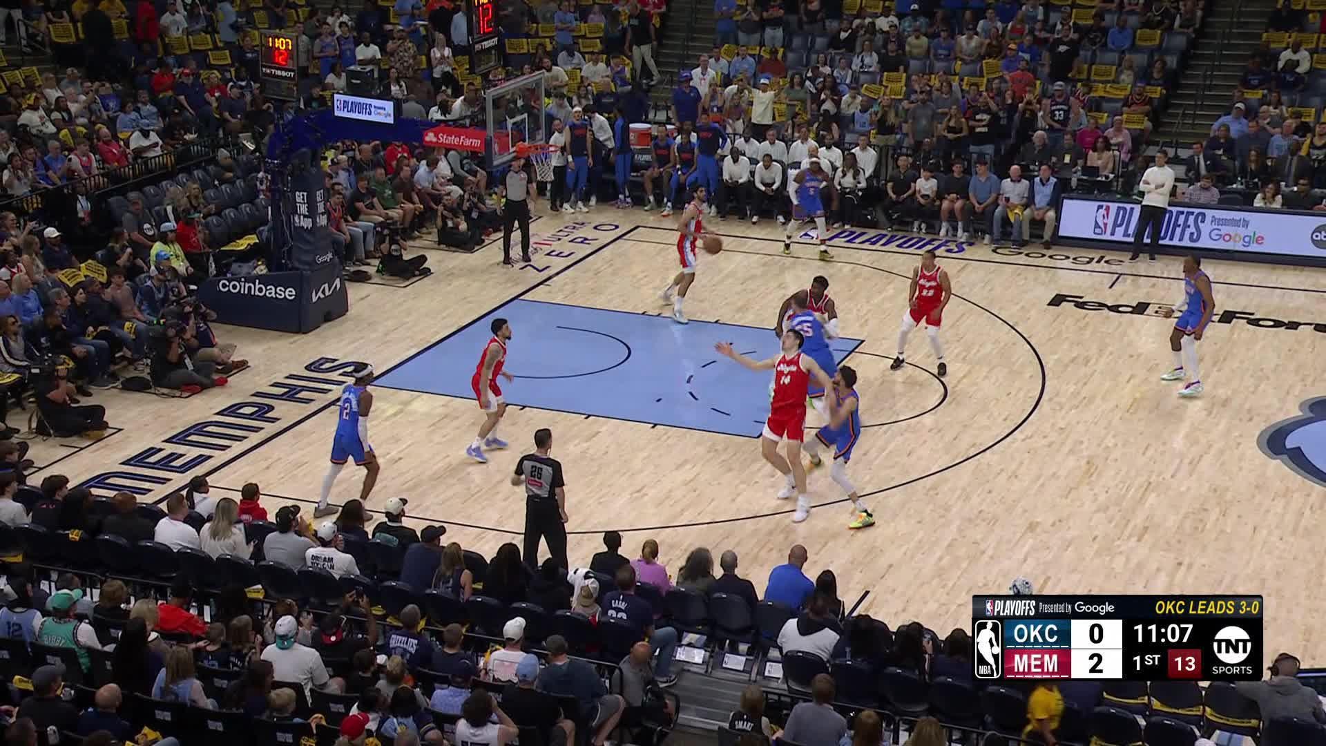 Zach Edey with 7 Blocks vs. Oklahoma City Thunder