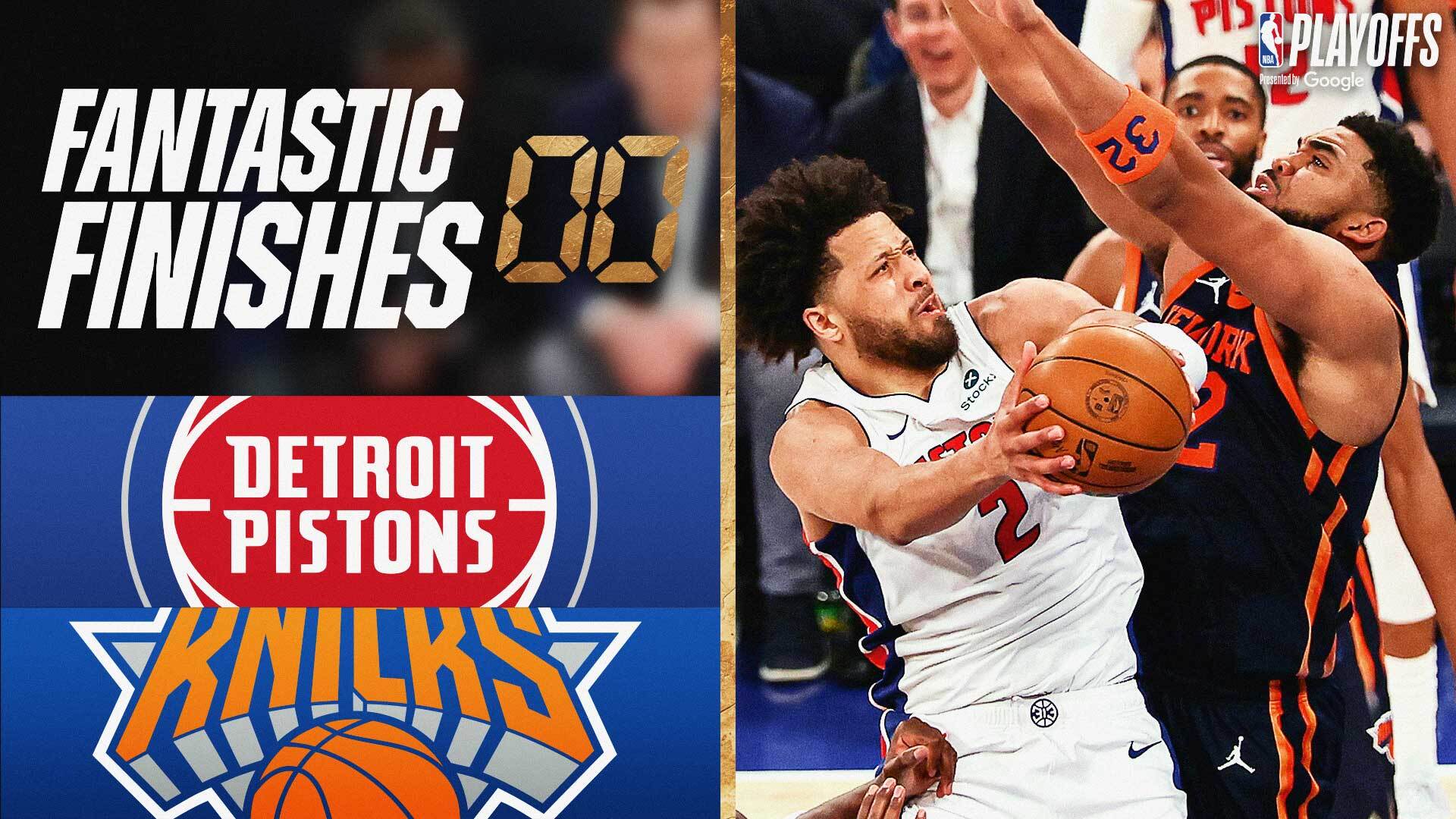 Pistons hold off Knicks' rally in Game 2 win