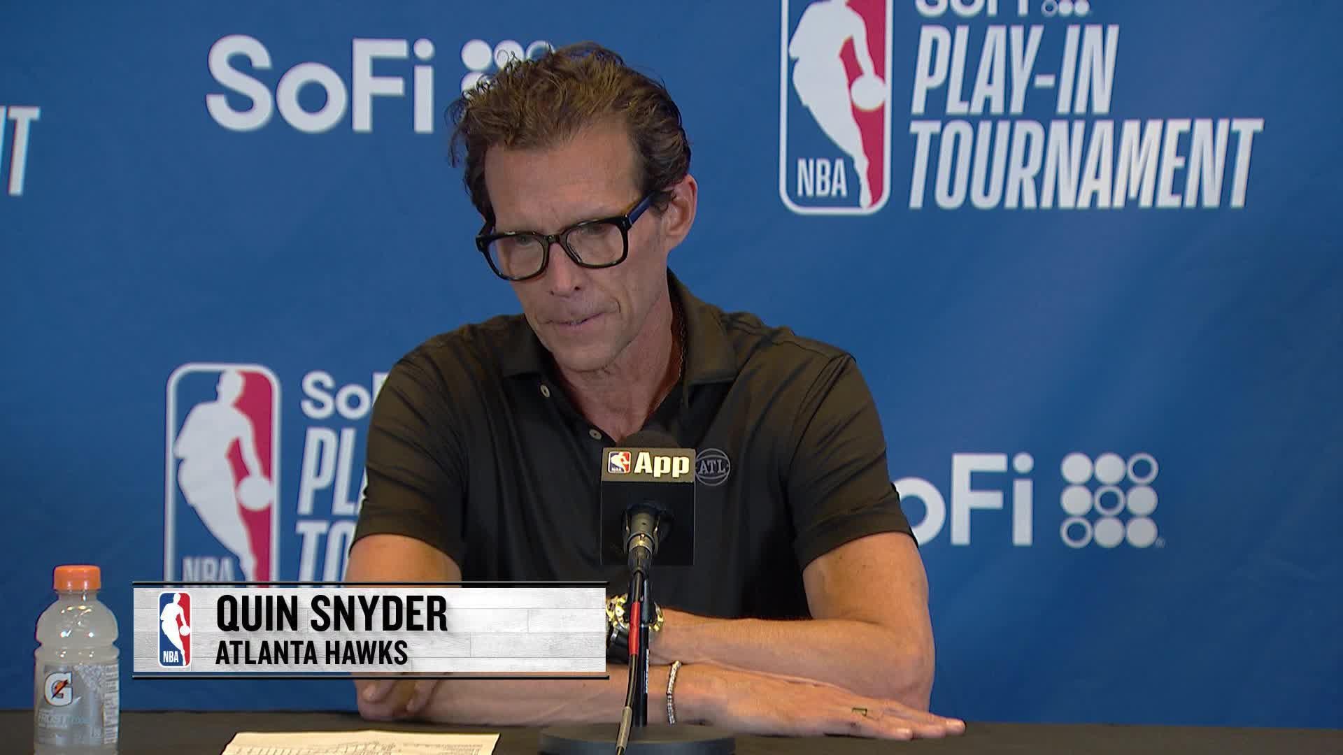 MIA 123, ATL 114: Hawks Coach Quin Snyder's Postgame Media Availability