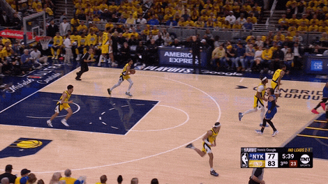 Tyrese Haliburton assist to Myles Turner