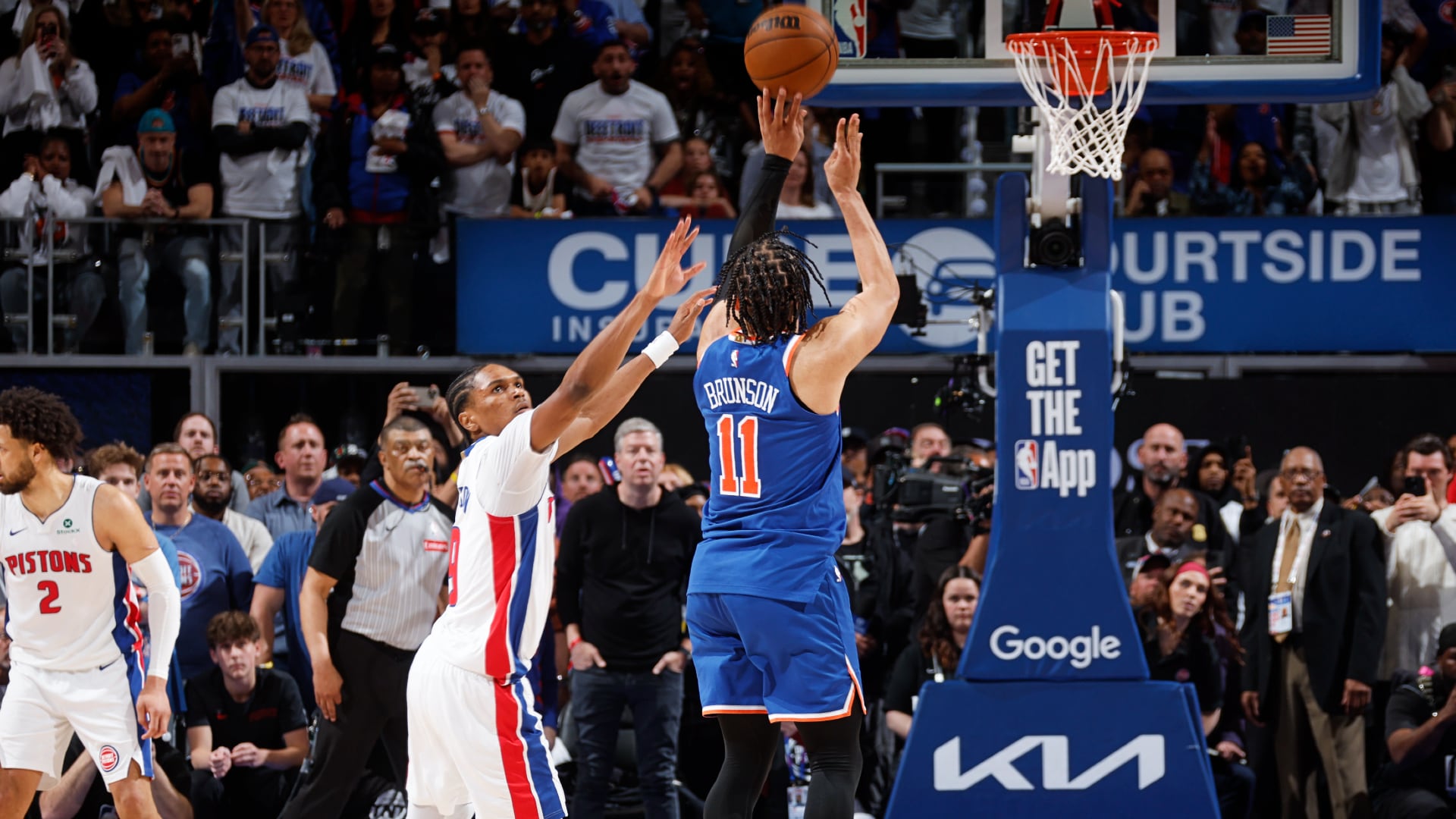 Jalen Brunson's clutch 3-pointer eliminates Pistons, sends Knicks to East semis