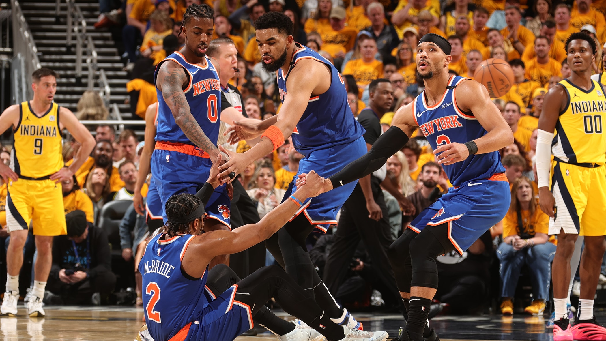 Why have Knicks been better on road throughout playoff run?