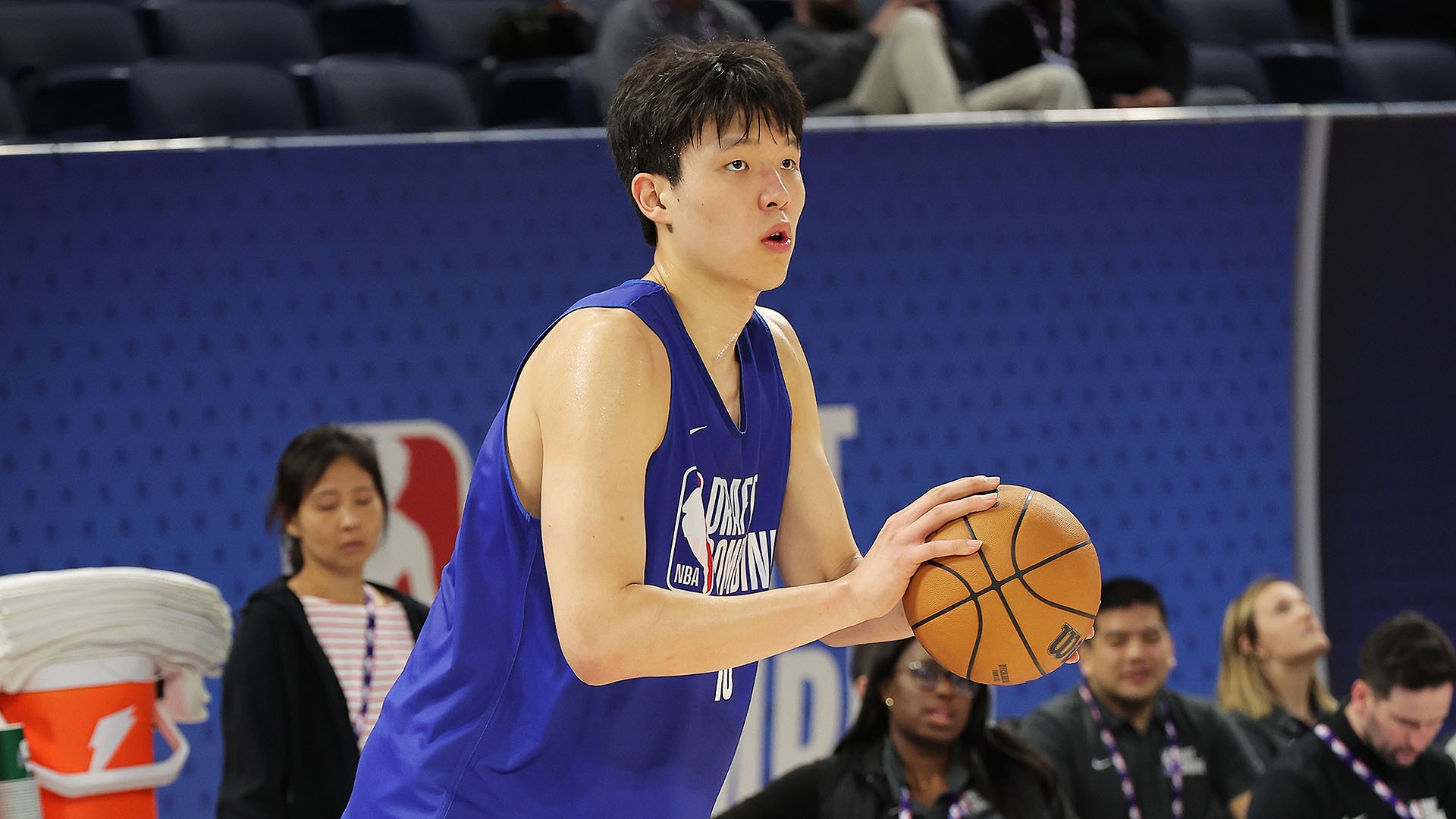 China's Yang Hansen takes part in Draft Combine, eyes spot in NBA