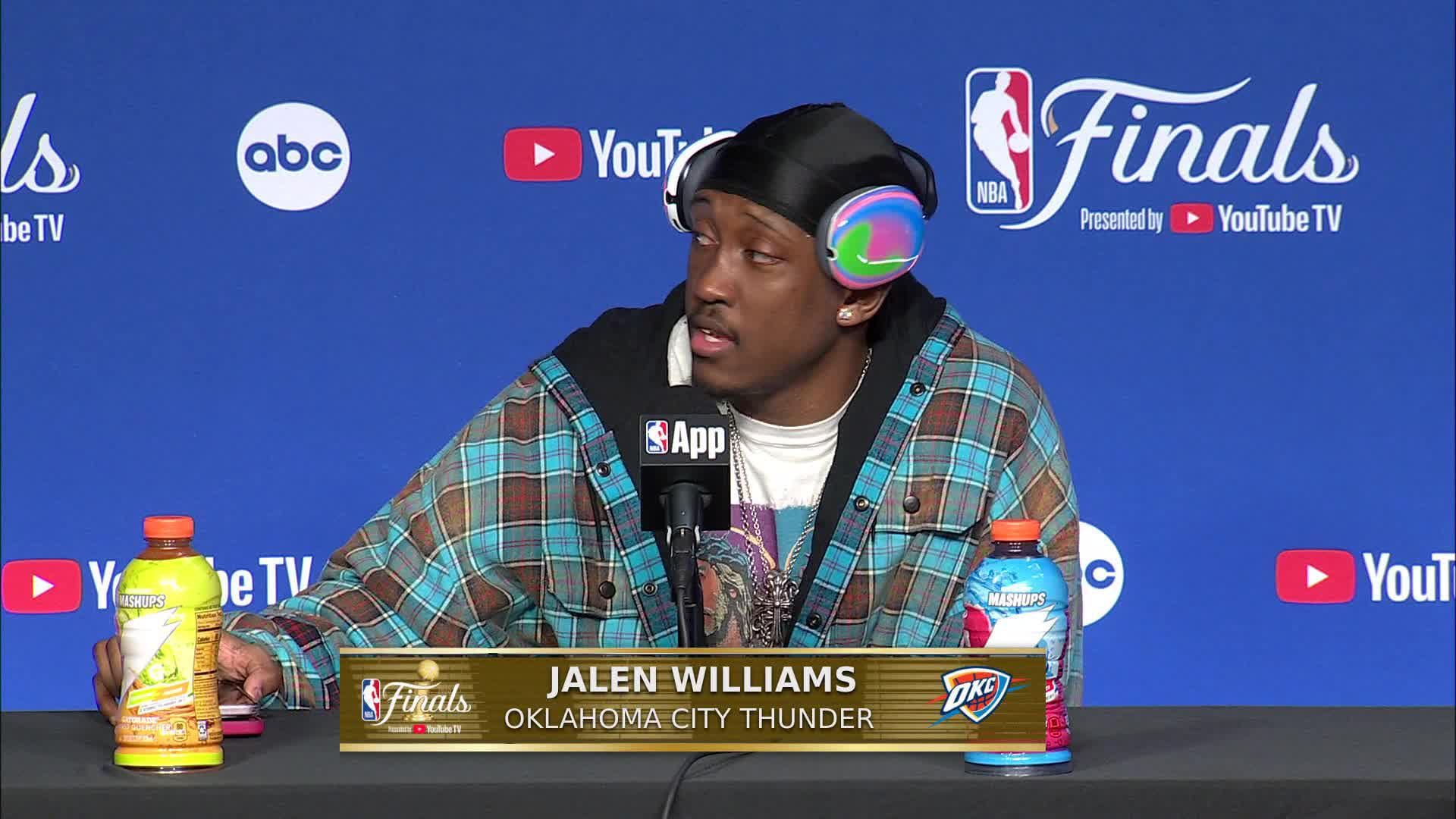 IND 108, OKC 91: Jalen Williams' Postgame Media Availability