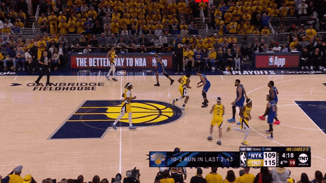 Pascal Siakam corner 3-pointer vs. New York