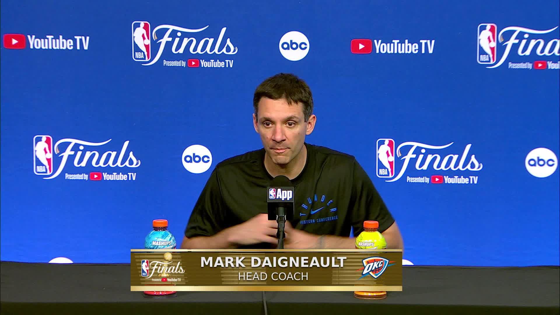 OKC 111, IND 104: Thunder Coach Mark Daigneault's Postgame Media Availability
