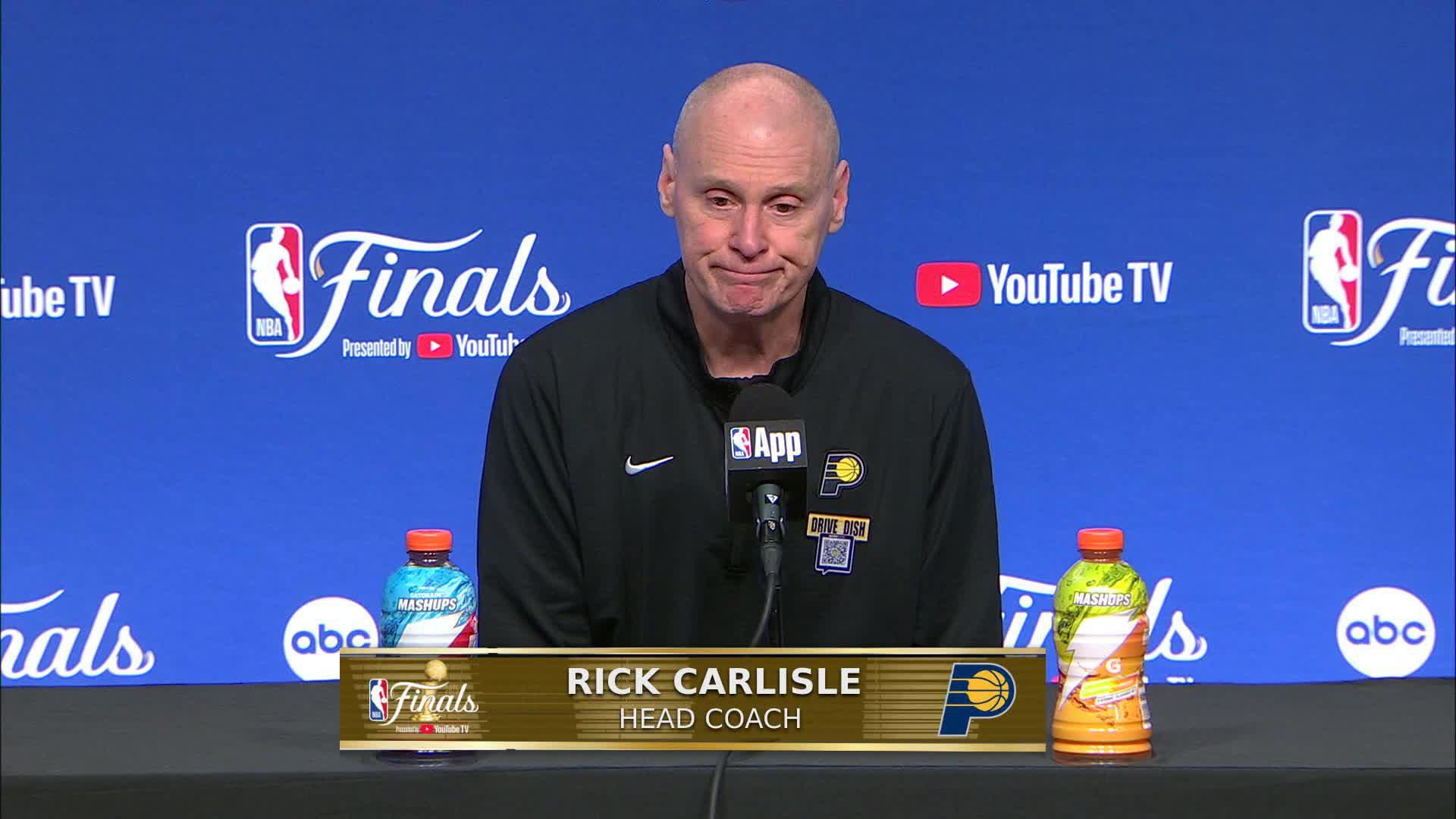 OKC 111, IND 104: Pacers Coach Rick Carlisle's Postgame Media Availability