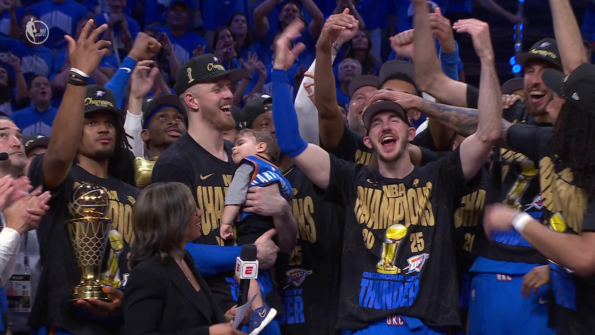 2025 NBA Finals: Alex Caruso, Isaiah Hartenstein discuss Thunder winning championship