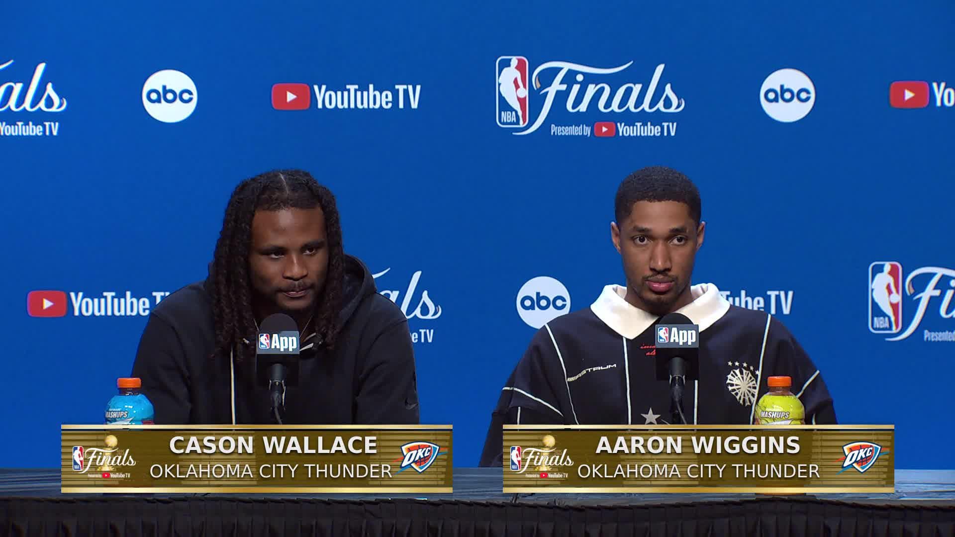 OKC 120, IND 109: Cason Wallace and Aaron Wiggins' Postgame Media Availability