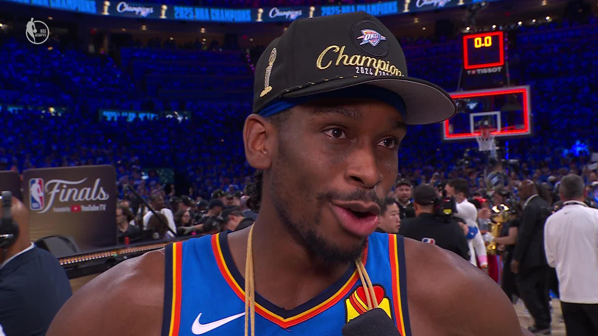 2025 NBA Finals: Shai Gilgeous-Alexander says winning championship 'doesn't feel real'